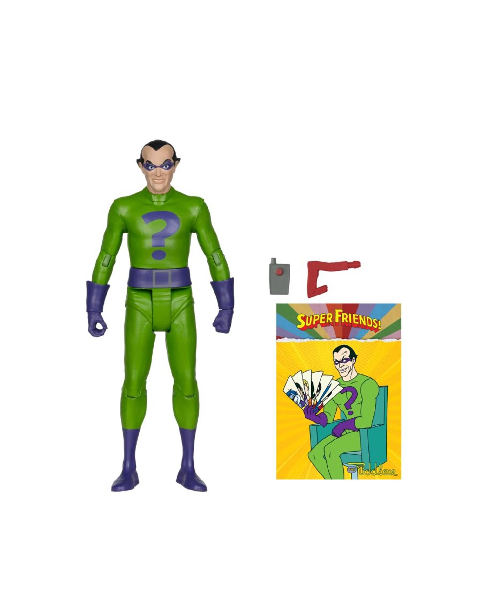 3 McFarlane Toys DC Comics Retro Super Friends Riddler Red Platinum Edition 6 inch Action Figure, 3 of 8