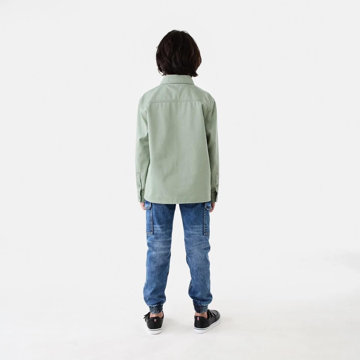 8 Twill Utility Overshirt Lpad Green, 8 of 10