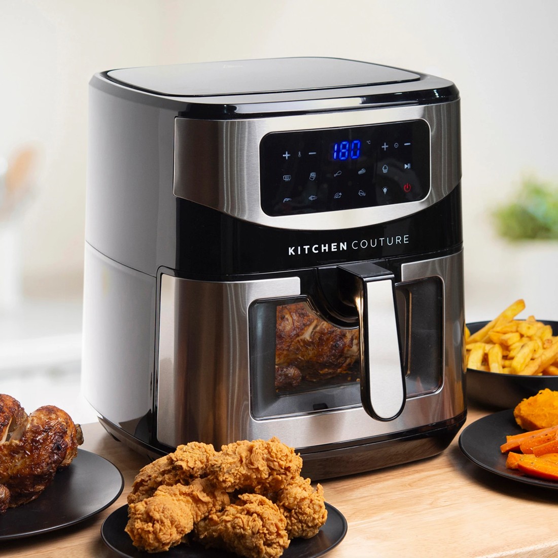 3 Kitchen Couture 12 Litre  View Digital Air Fryer Large Capacity - Silver, 3 of 4