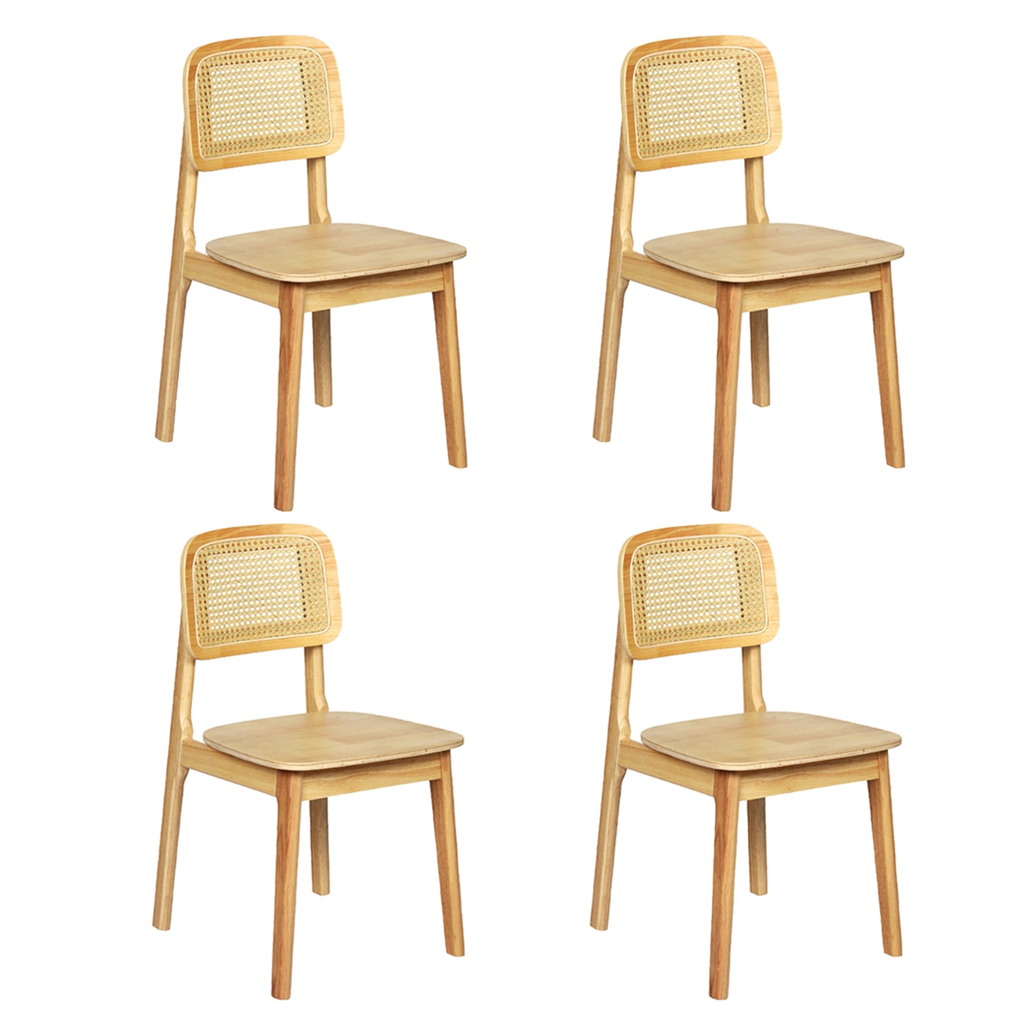 1 Levede Set Of 4 Rattan Dining Chairs, 1 of 5