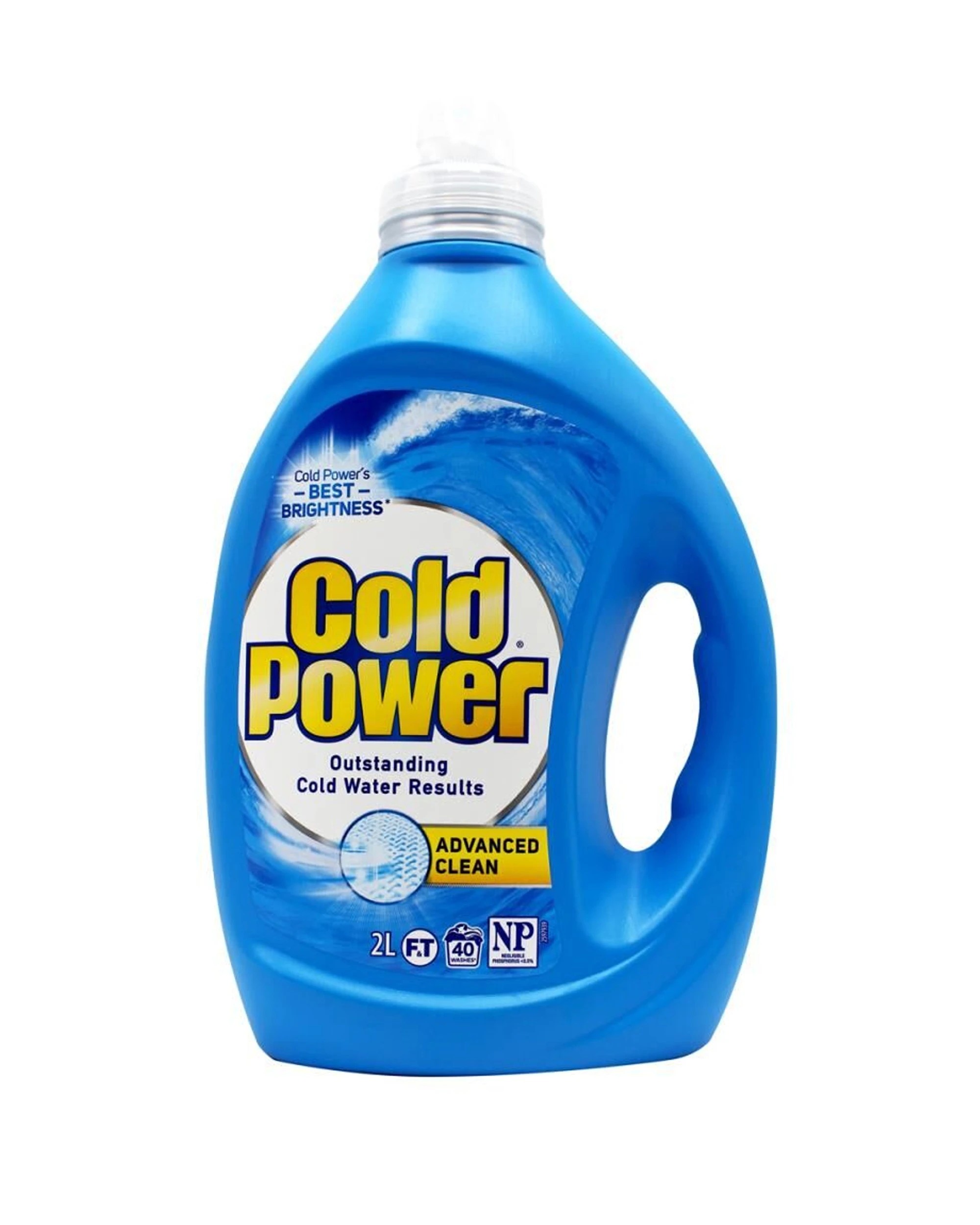 Cold Power 4PK Laundry Liquid Front Top Loader Advanced Clean Stain ...