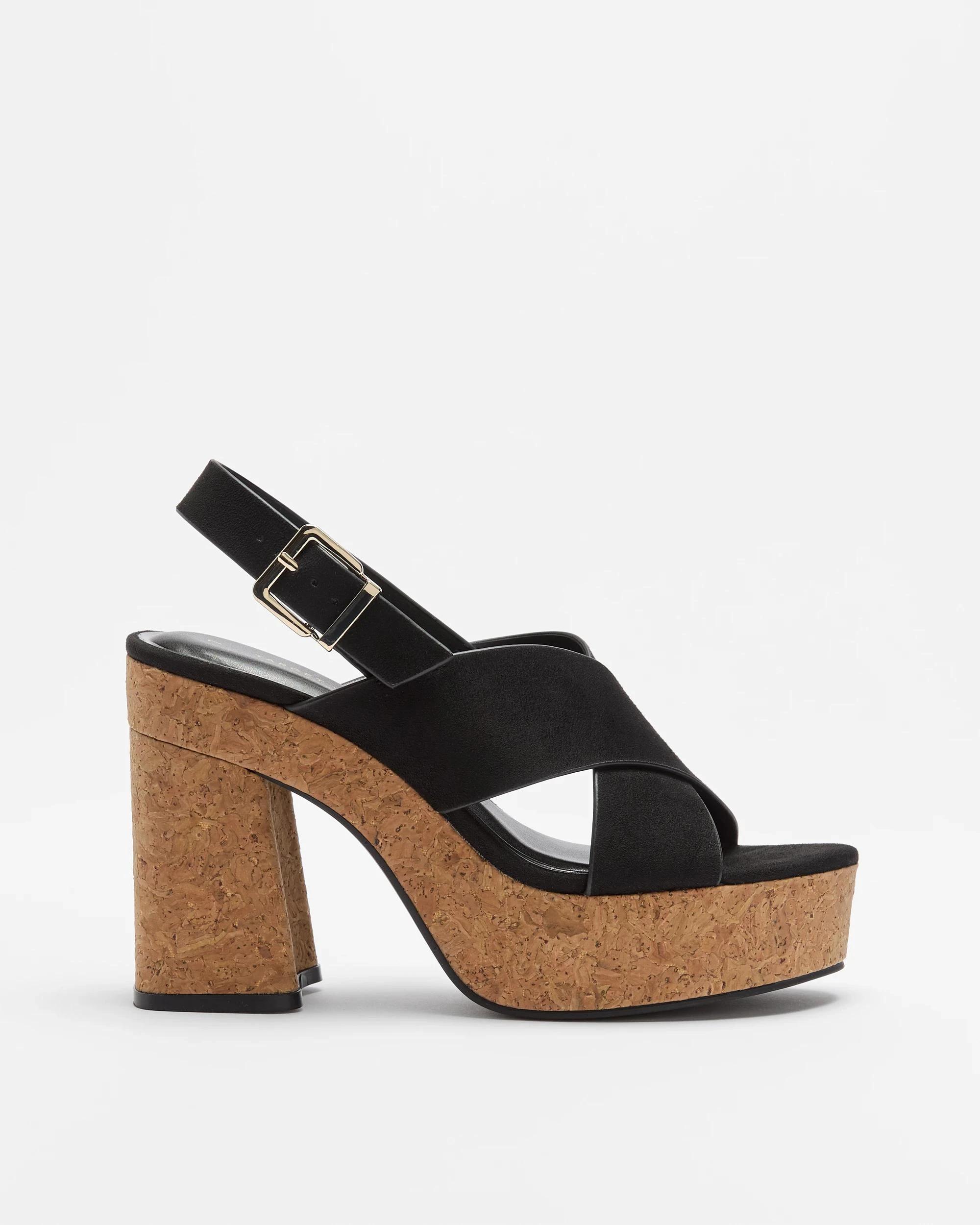 1 Target Woman Womens Platform Heel - Pippa BLACK NUBUCK-LIKE, 1 of 4