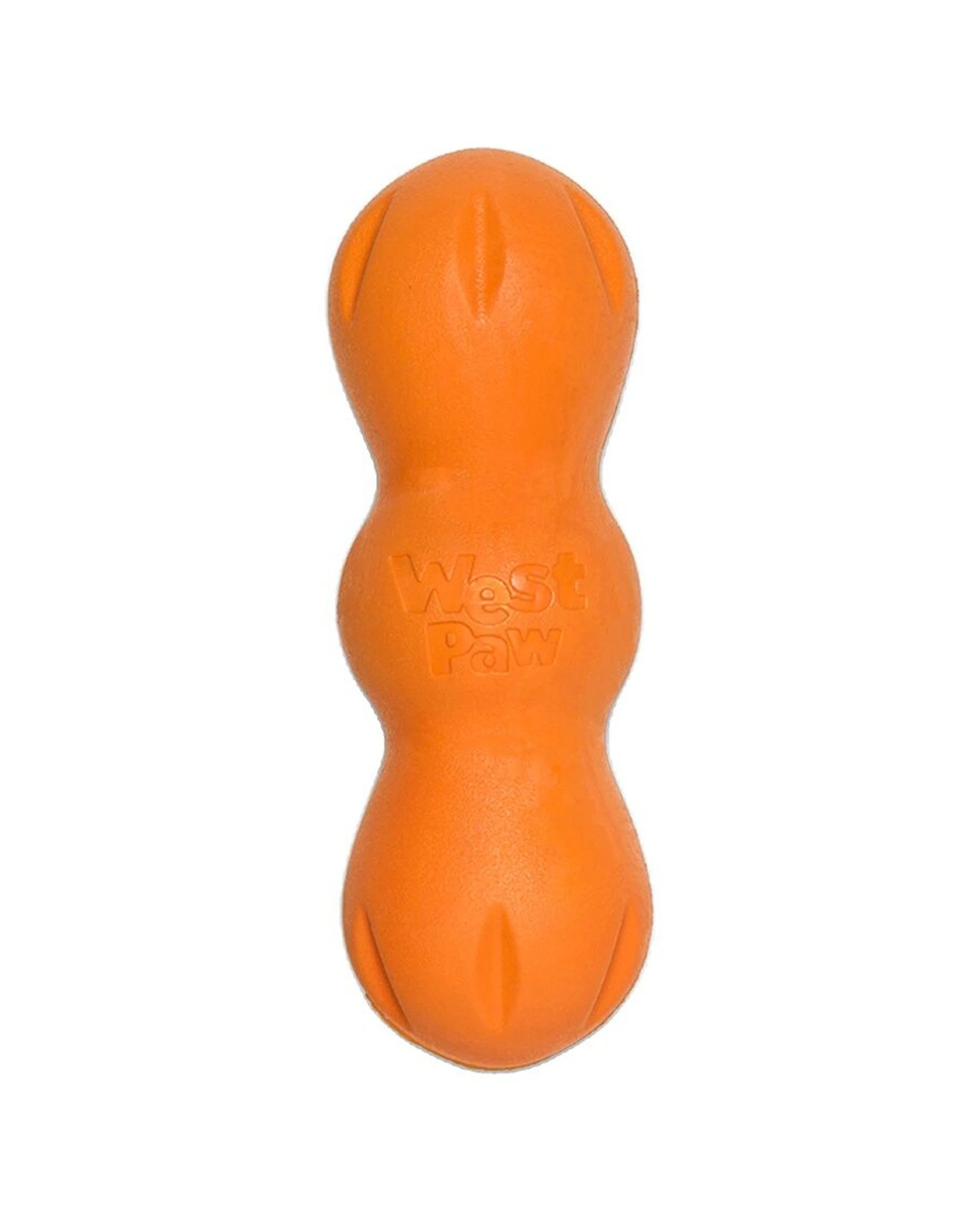 1 West Paw Rumpus Dog Toy Small Durable Chew Floats Non-Toxic Recyclable - Orange, 1 of 1