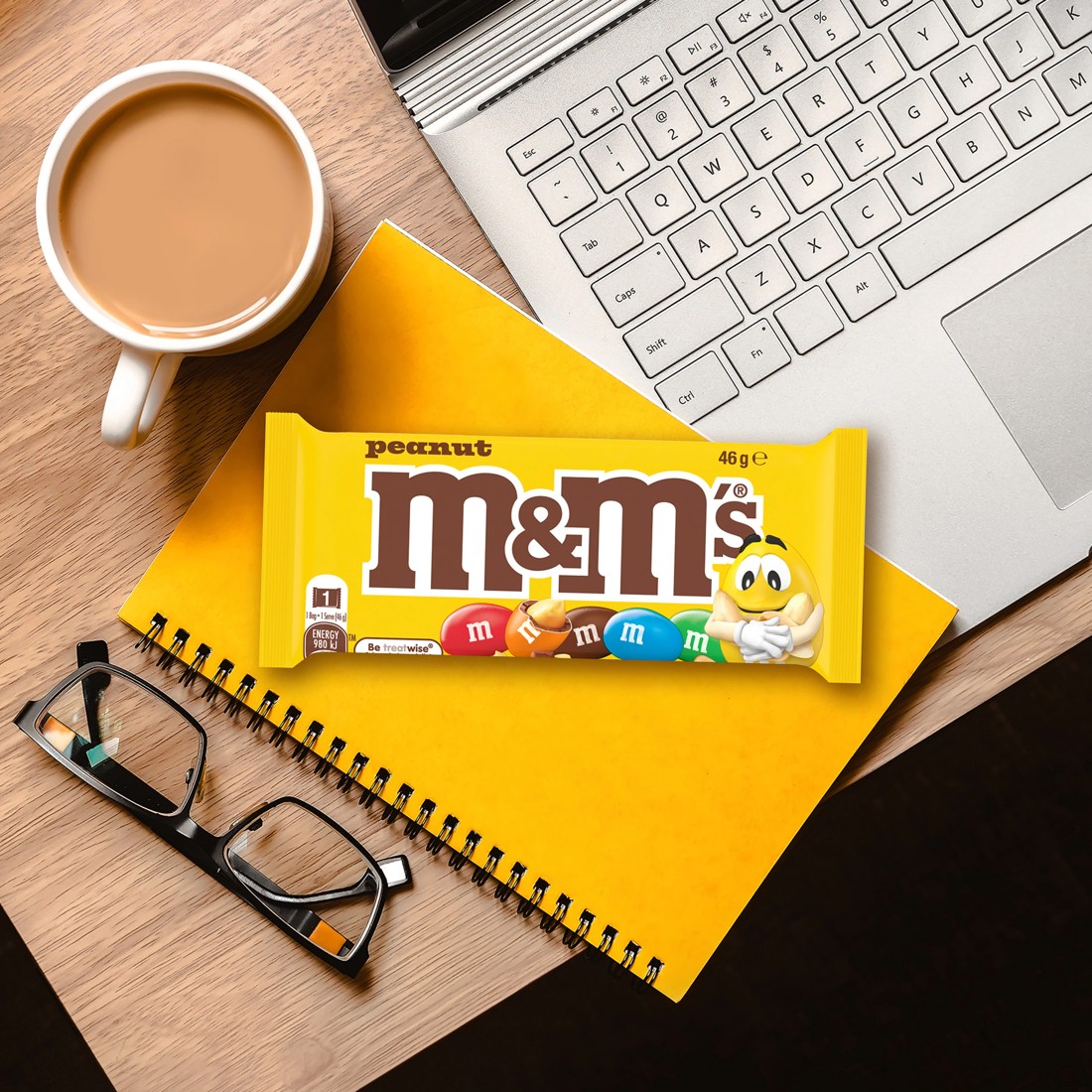 5 M&M's Peanut Milk Chocolate Singles Bag 46g, 5 of 6