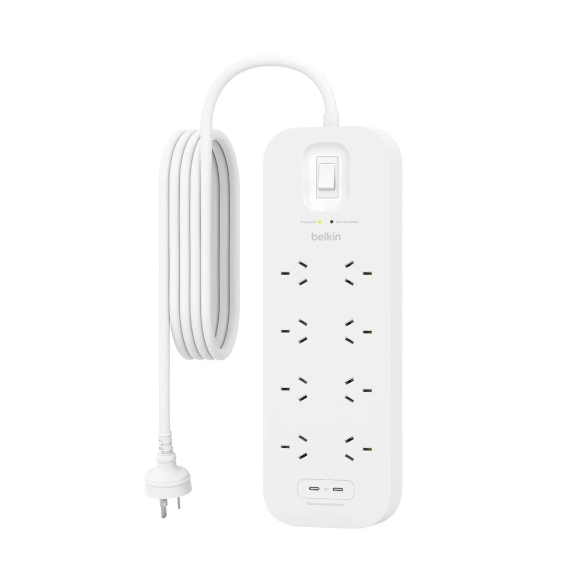 1 Belkin - Connect 8-Outlet 2 USB Surge Protector, 1 of 5