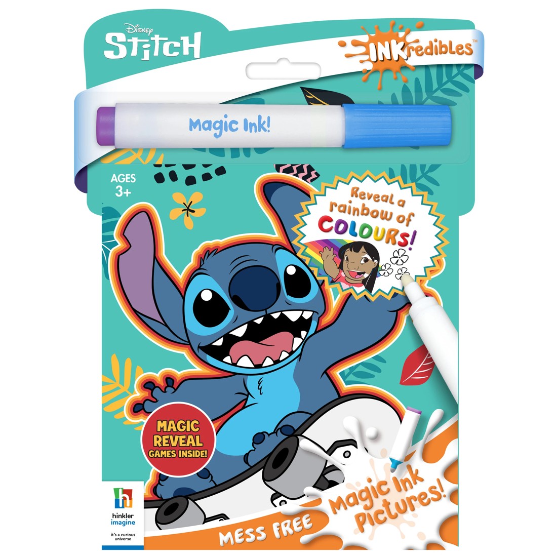 1 INKredibles Disney Lilo & Stitch Mess Free Magic Ink Pictures! - Book, 1 of 5