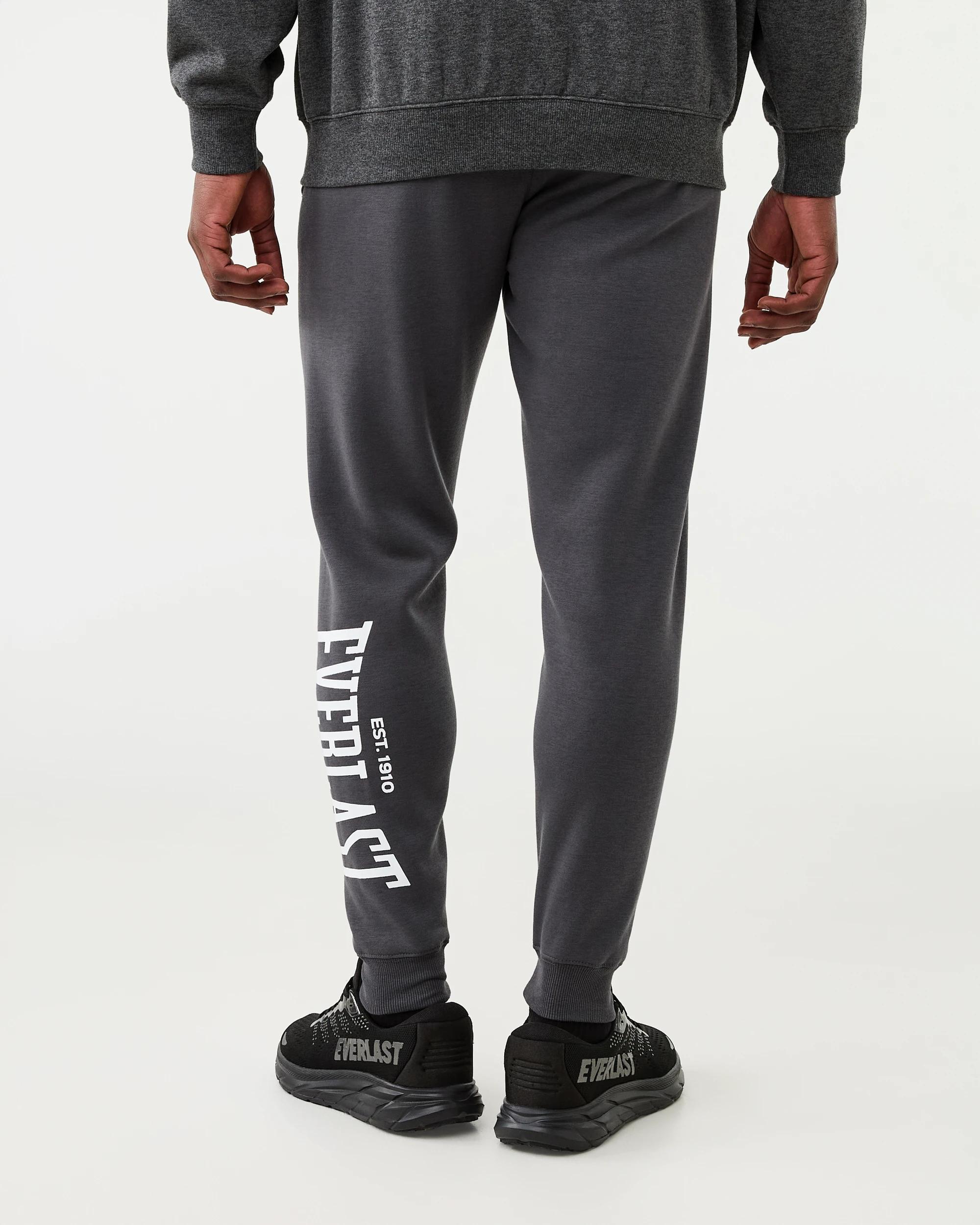 3 Everlast Mens Block Trackpants Robustgrey, 3 of 8