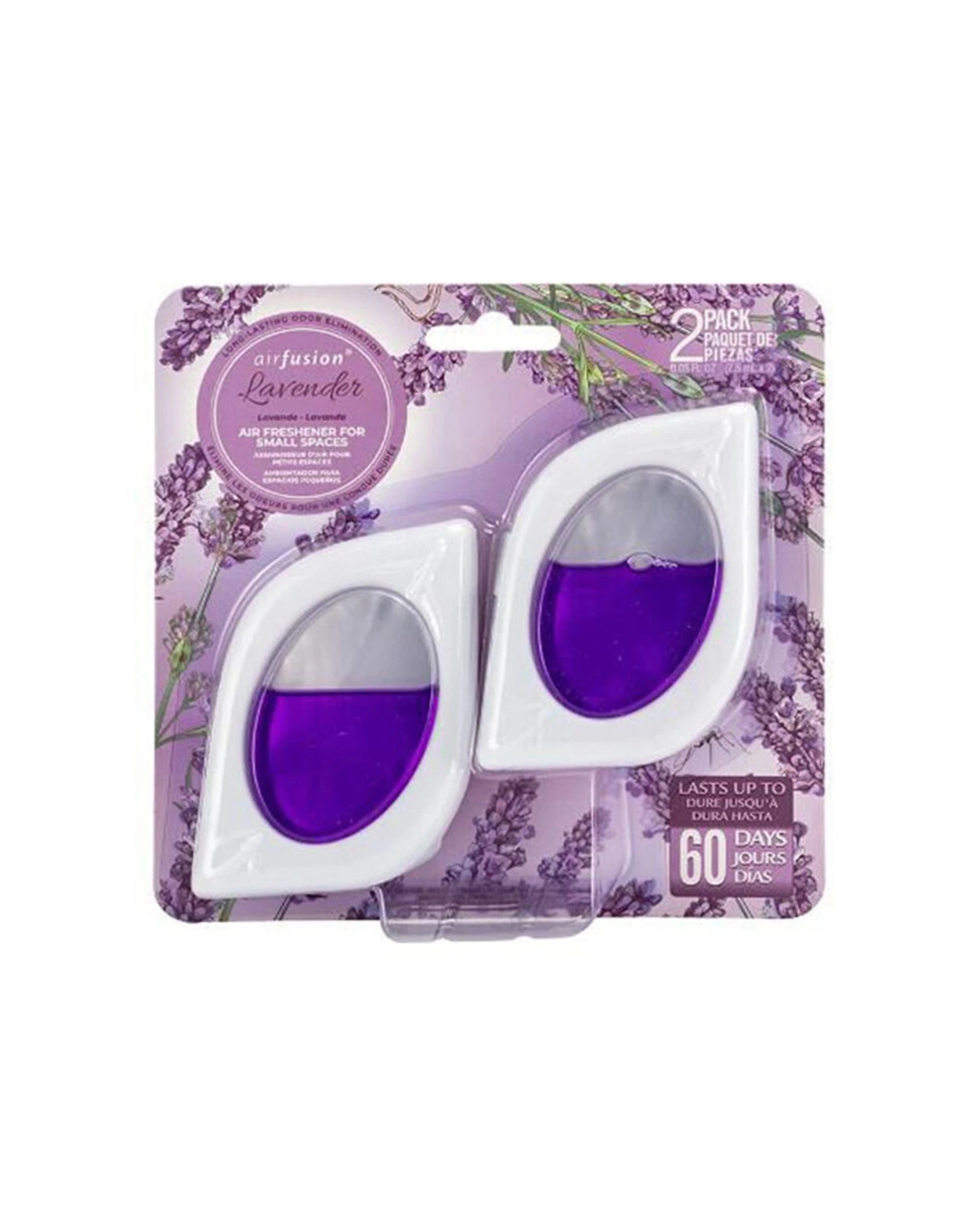 2 Air Fusion 6x 2pc Car Vent Clip Air Freshener 7.5ml - Purple, 2 of 3