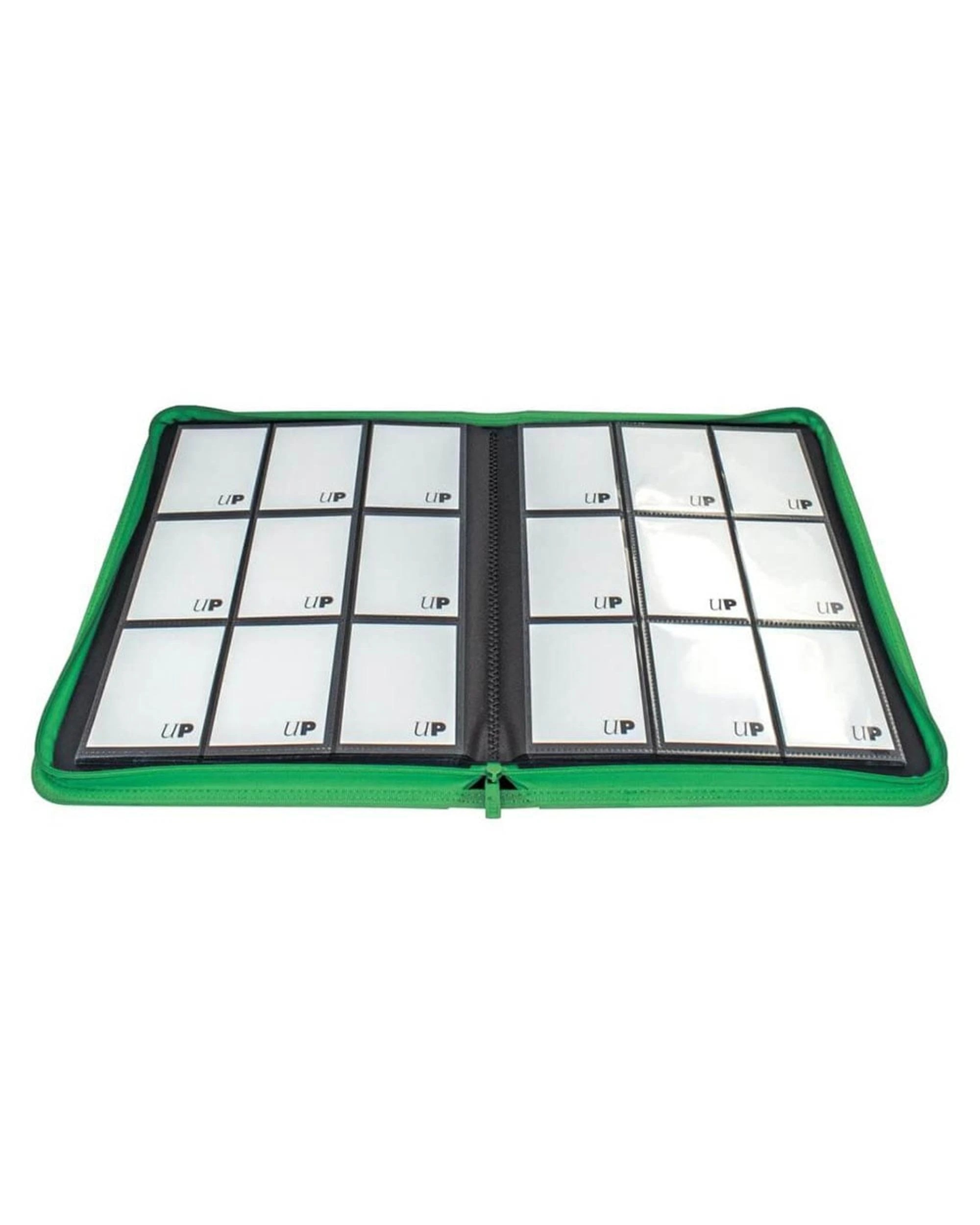 2 Ultra Pro Vivid 9 Pocket Zippered Pro Binder Green, 2 of 2