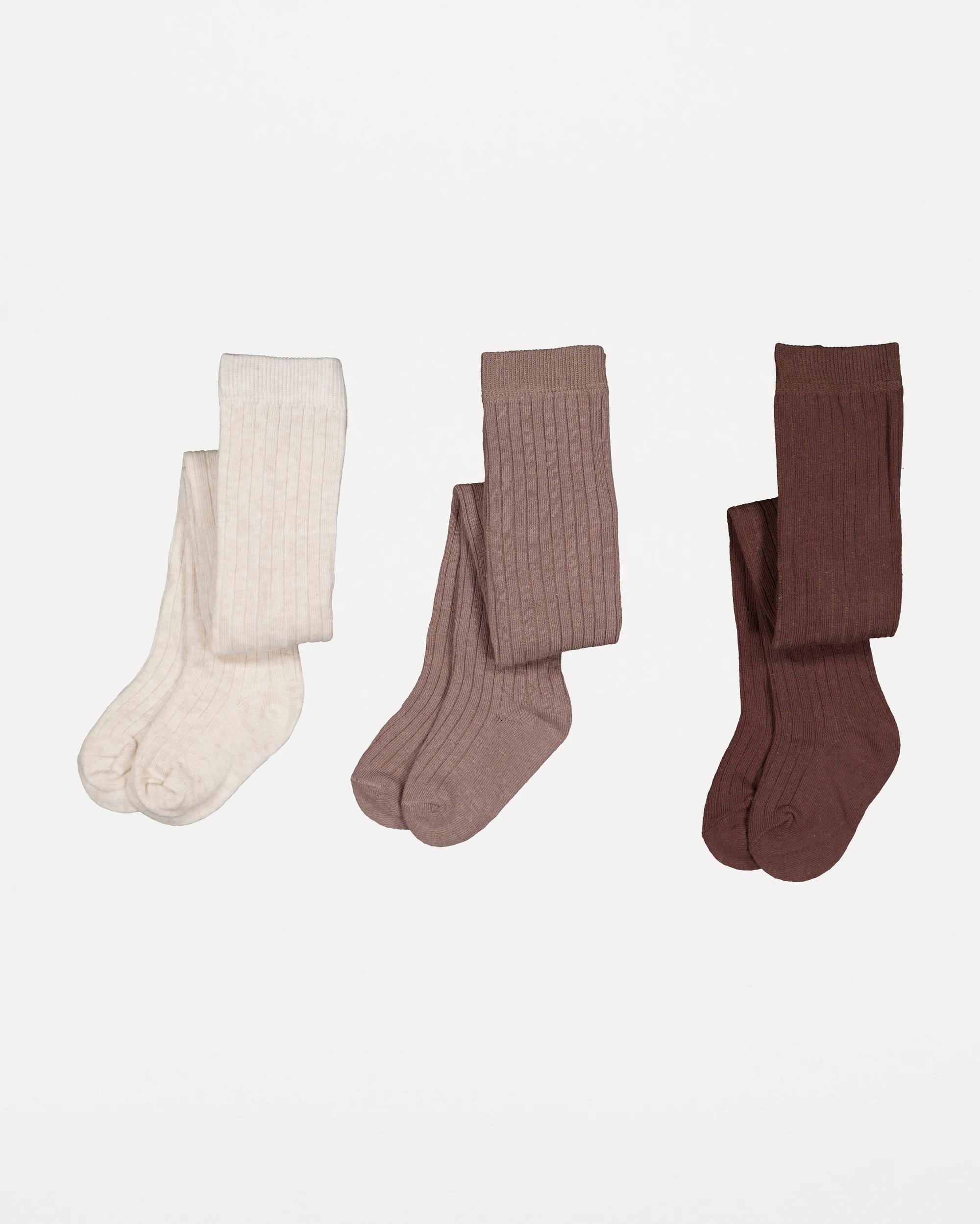 1 3 Pack Ribbed Tights Neu Pack, 1 of 3