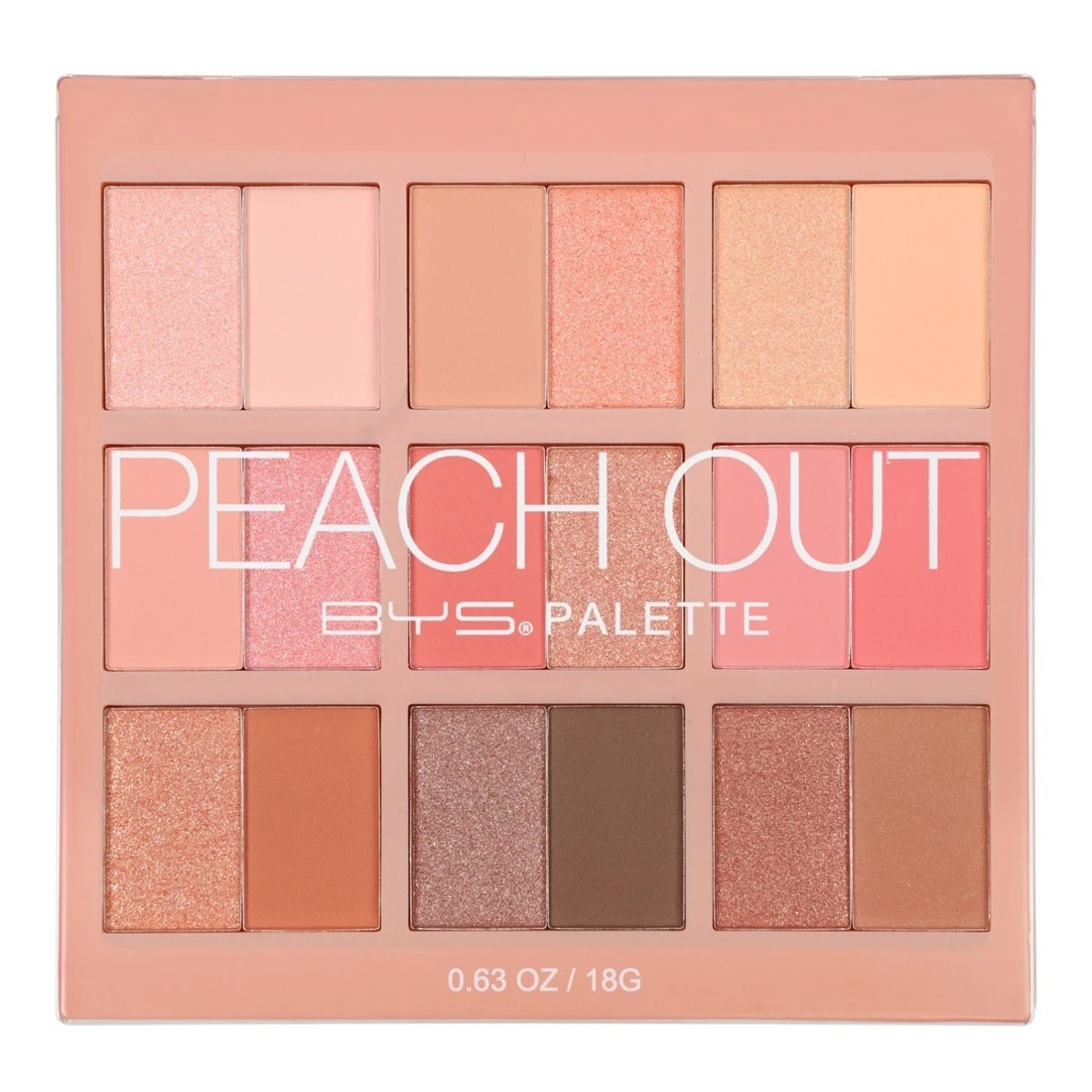 1 BYS 18 Shades Palette - Peach Out, 1 of 4