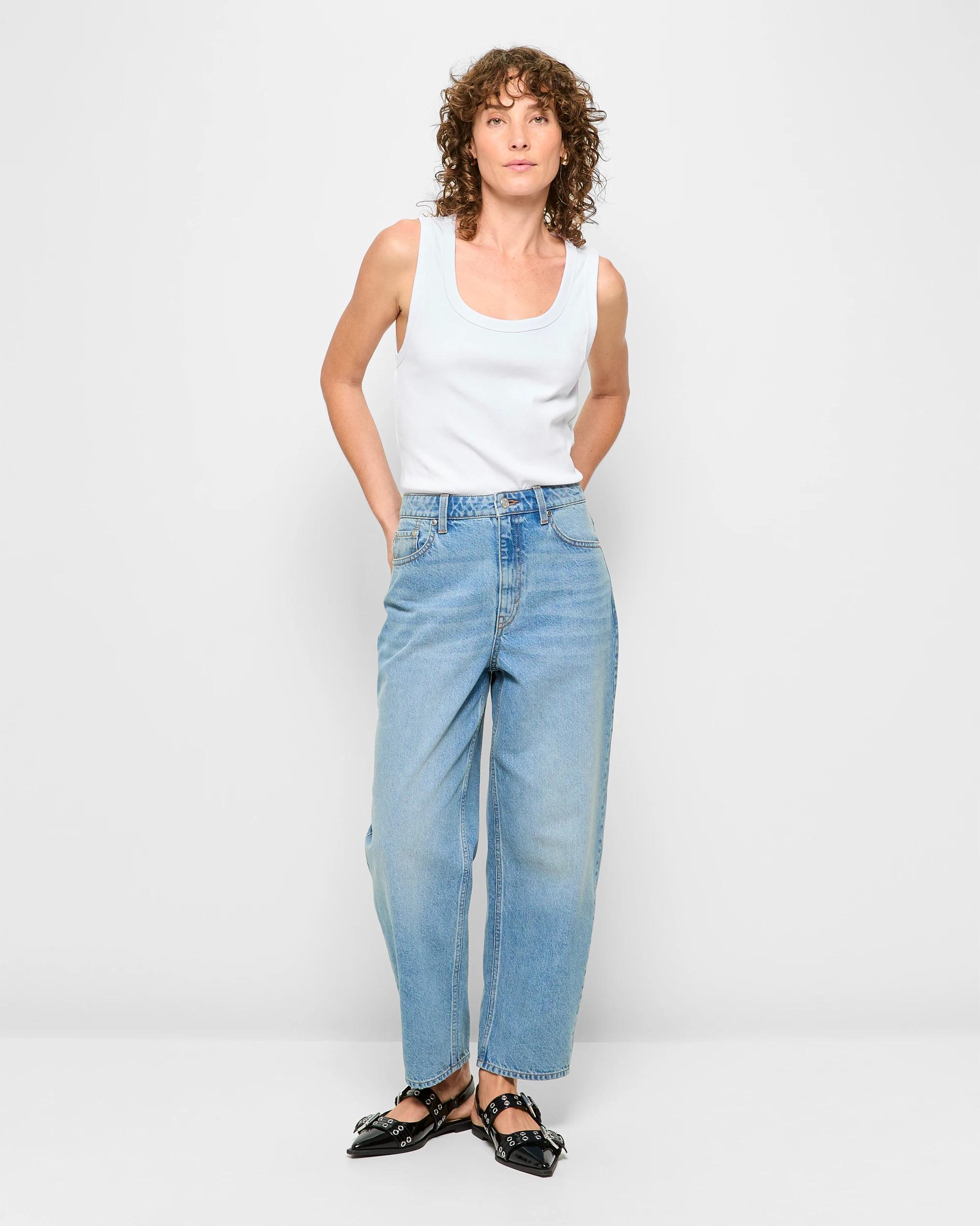 2 Target Australian Cotton Rib Tank Top WHITE, 2 of 5