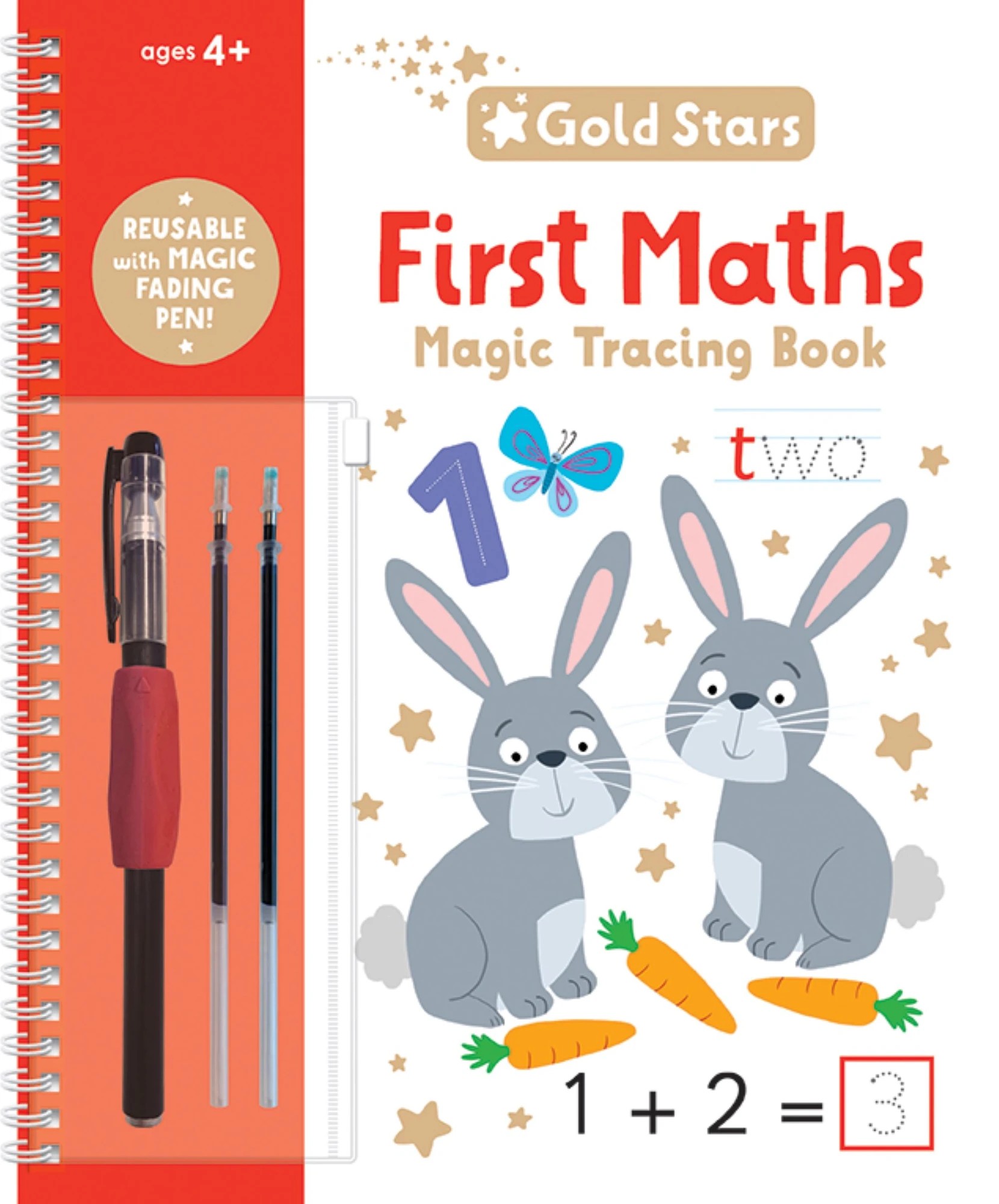 1 Gold Stars: First Maths Magic Tracing Book, 1 of 2