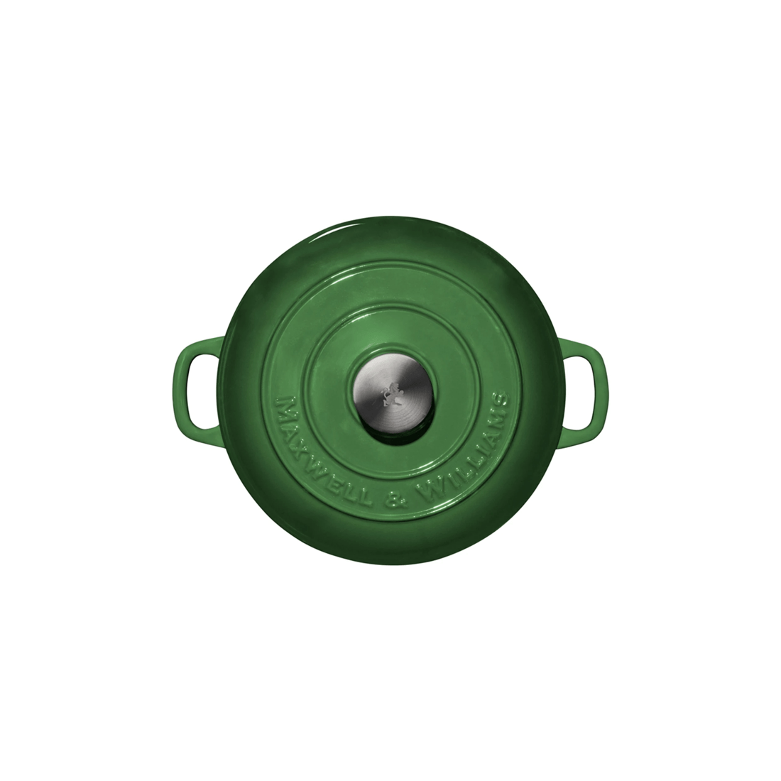 2 Maxwell & Williams Cast Iron Round Casserole 24cm 3.3l Oven Stovetop
 - Green, 2 of 4