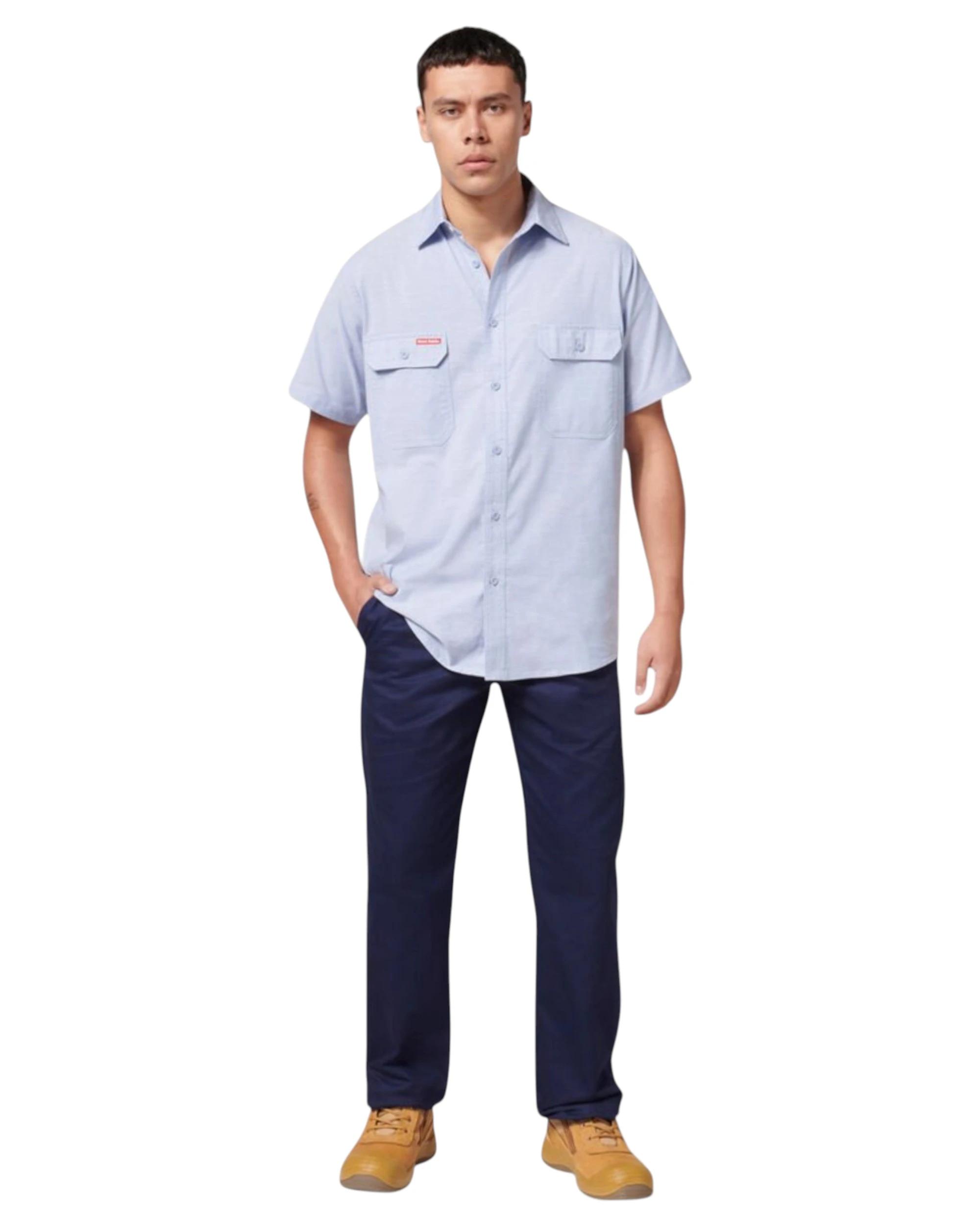 8 Hard Yakka Mens Drill Work Pant Cotton Navy Pants Y02501 NAVY, 8 of 9