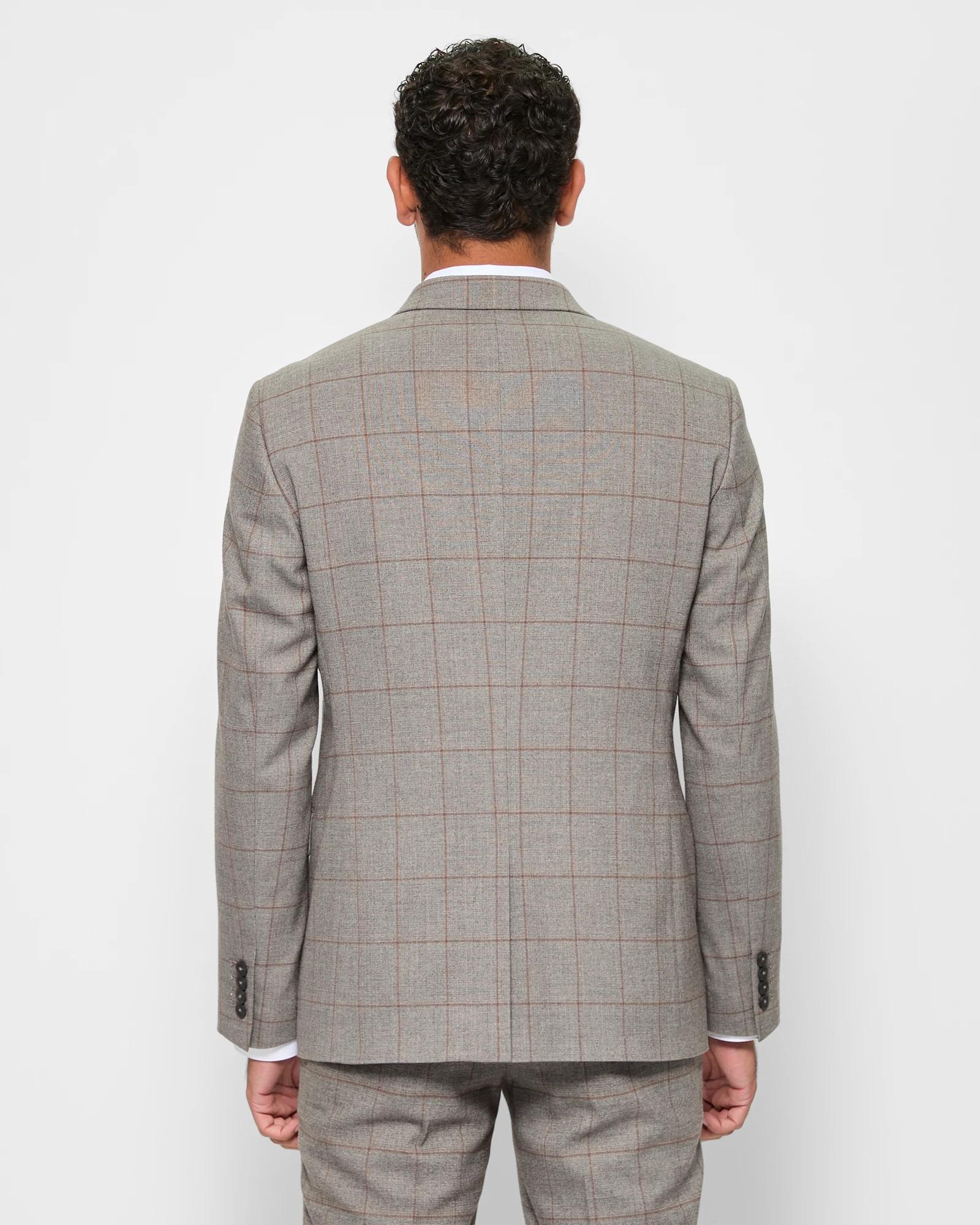6 Tailored Heritage Check Suit Blazer - Preview CHARCOAL CHECK, 6 of 8