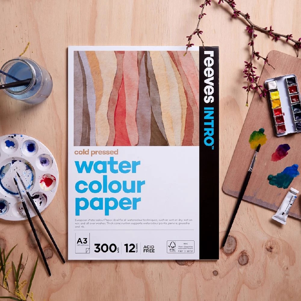 2 Reeves Intro A3 Watercolour Pad Cold Pressed 300gsm 12 Sheets, 2 of 5