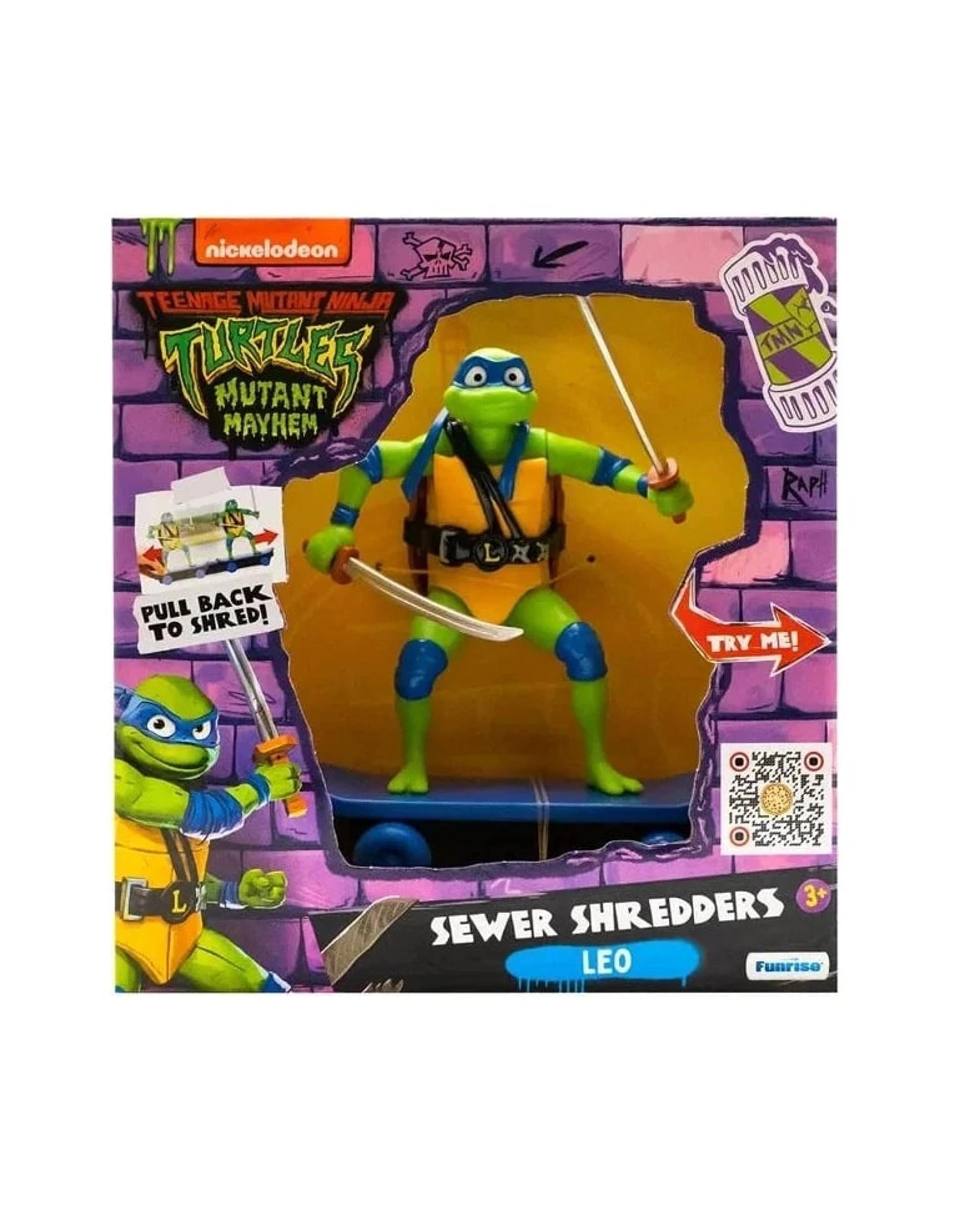 1 Teenage Mutant Ninja Turtles Mutant Mayhem Sewer Shredders Leo - Leonardo, 1 of 1