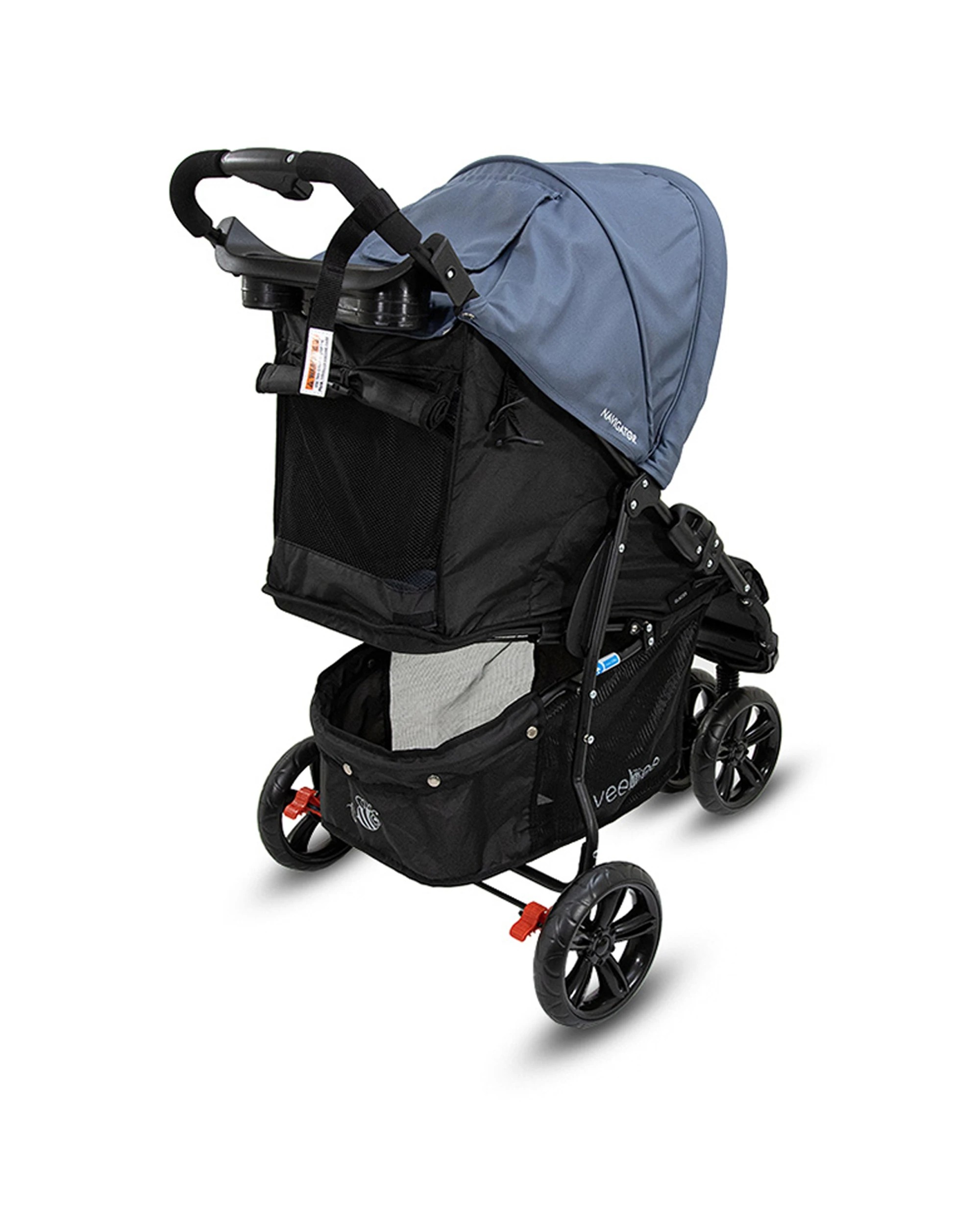 5 Vee Bee Navigator Stroller 100cm Folding Baby Pram Infant Toddler Glacier
 - Blue, 5 of 9