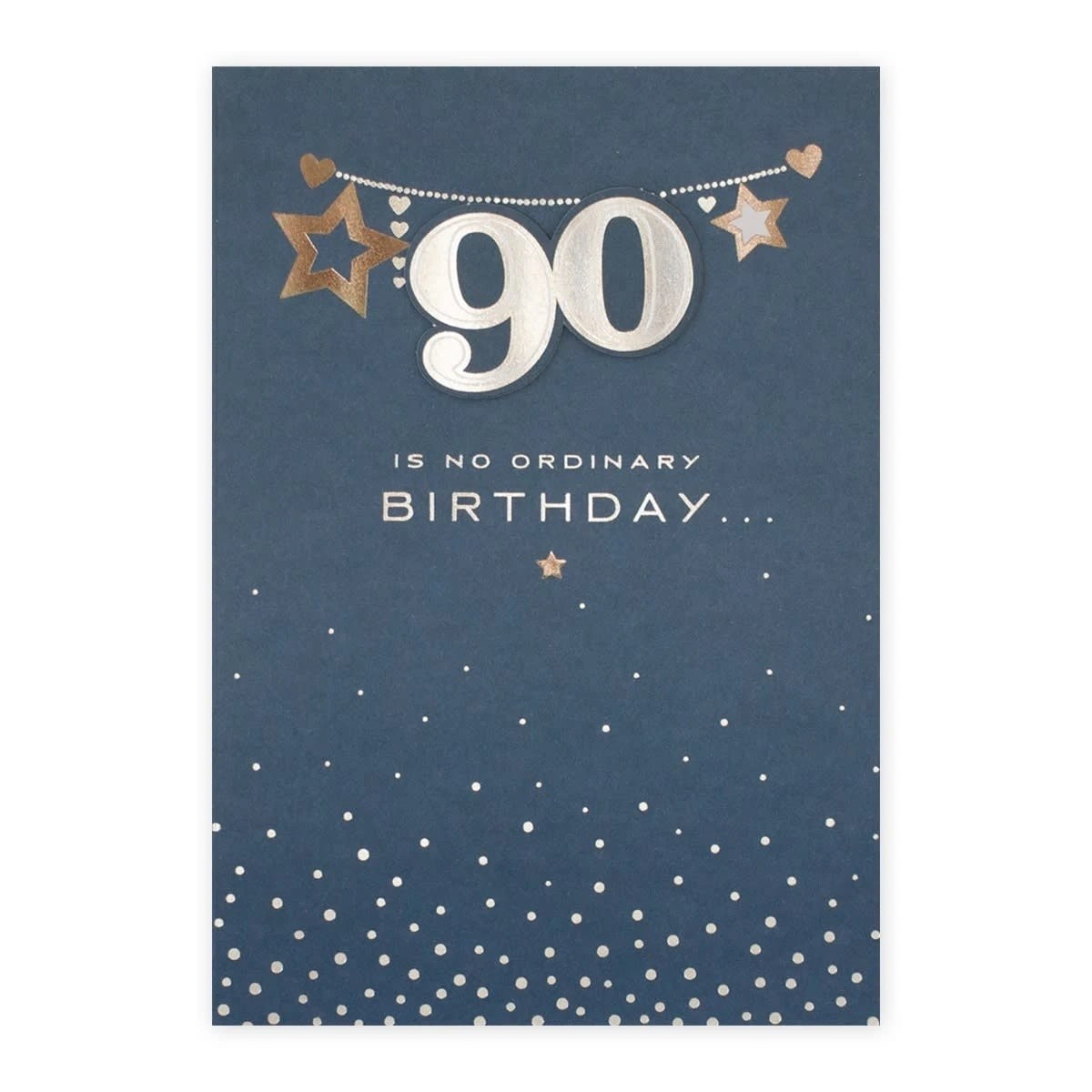 3 Connections from Hallmark 90th Birthday Card - Navy and Silver Stars, 3 of 3