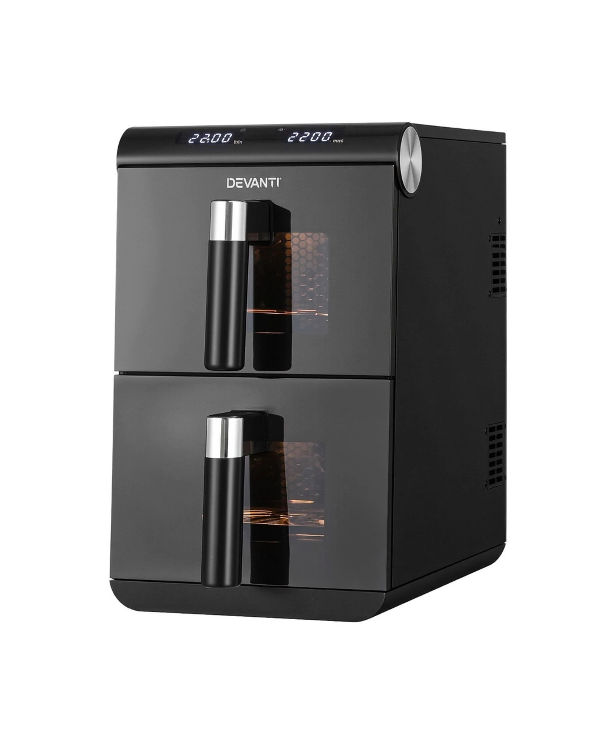 3 Devanti Air Fryer Oven 11l Dual Zone Fryers
 - Black, 3 of 3