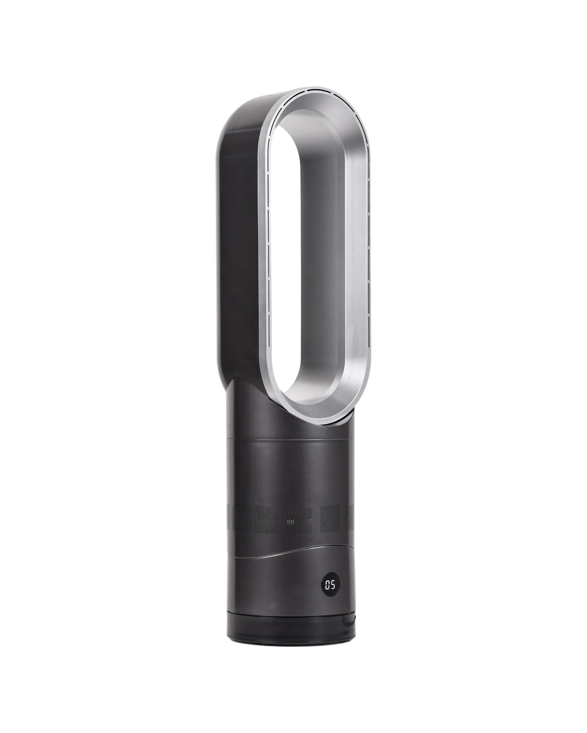 1 Yopower Bladeless Tower Fan Portable with 8-Speed Timer Remote 90° Oscillating - Grey, 1 of 7