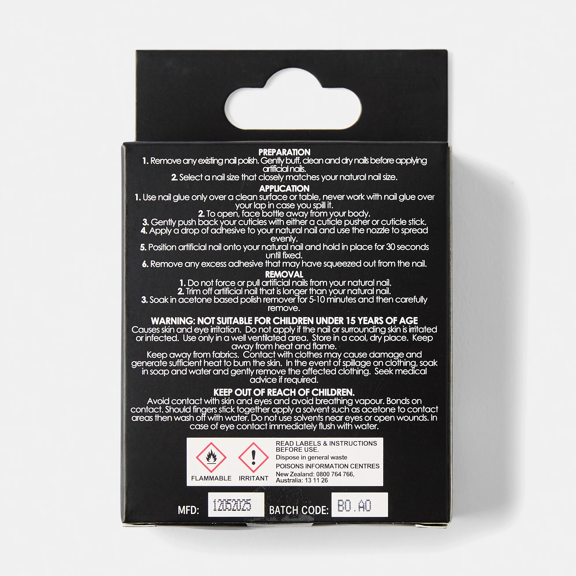 2 OXX Cosmetics 24 Pack Artificial Nails with Adhesive - Coffin Shape, Nude, 2 of 5