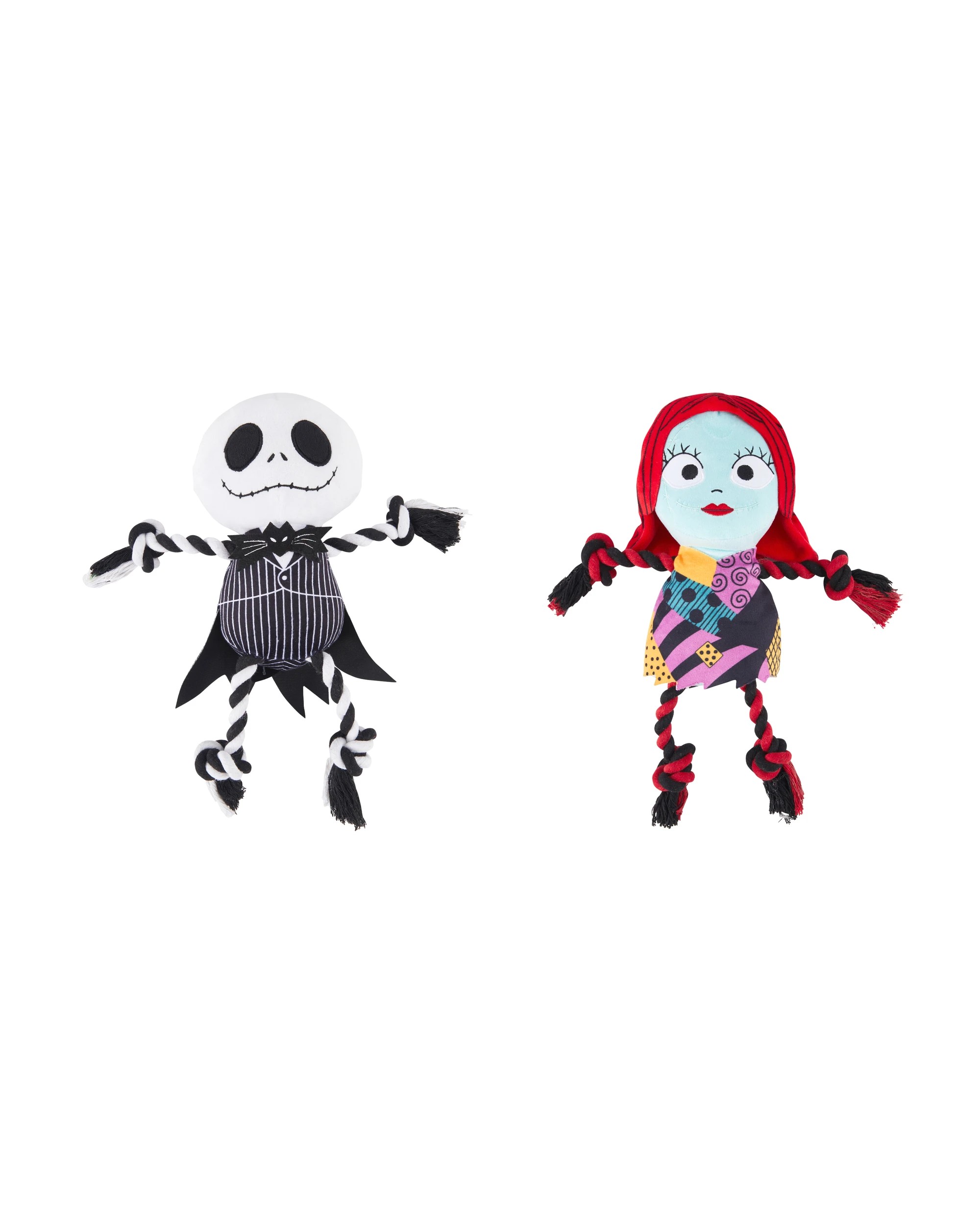 2 Disney Tim Burton's The Nightmare Before Christmas Pet Toy Rope Plush - Assorted, 2 of 4