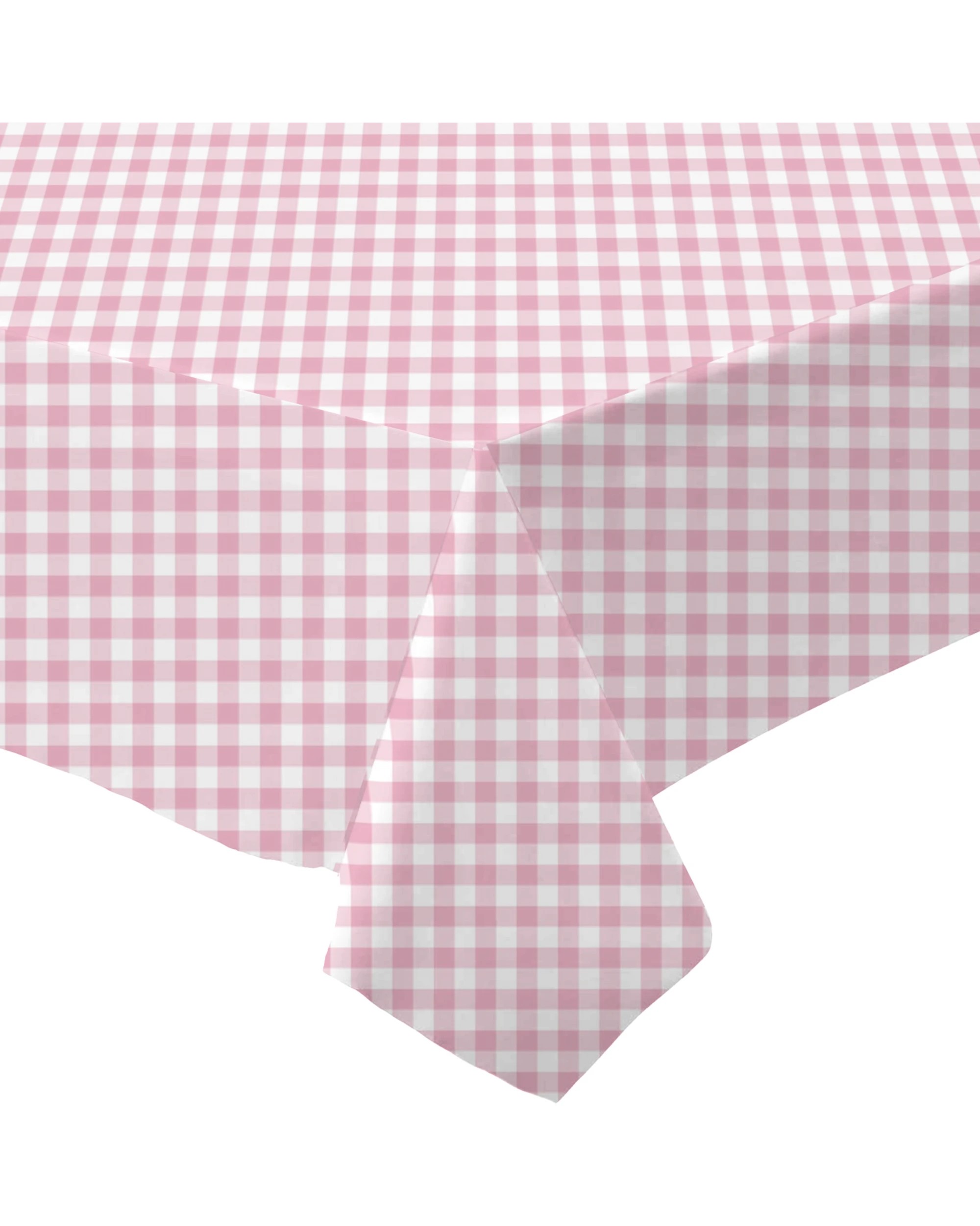 1 Artwrap Pink and White Gingham Paper TableclothPink     
. - Pink, 1 of 3