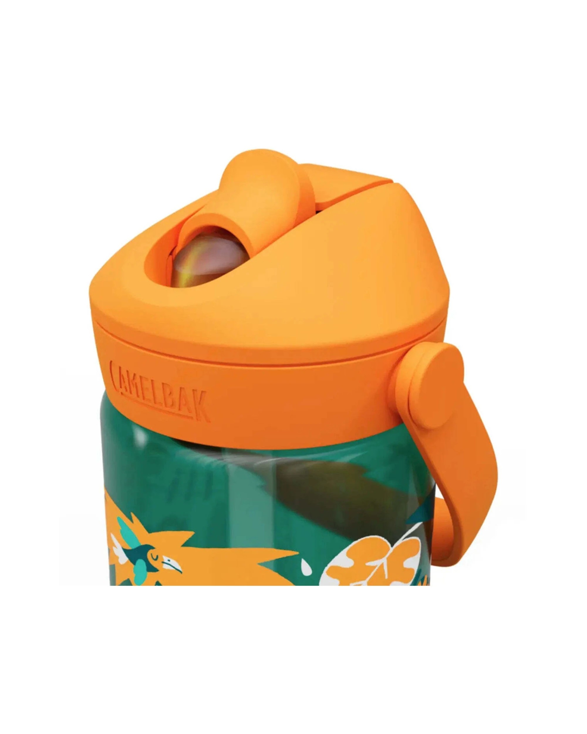 4 CamelBak Kids Thrive Flip Straw 400ml Drink Bottle Leakproof Jungle Animals - Green, 4 of 4