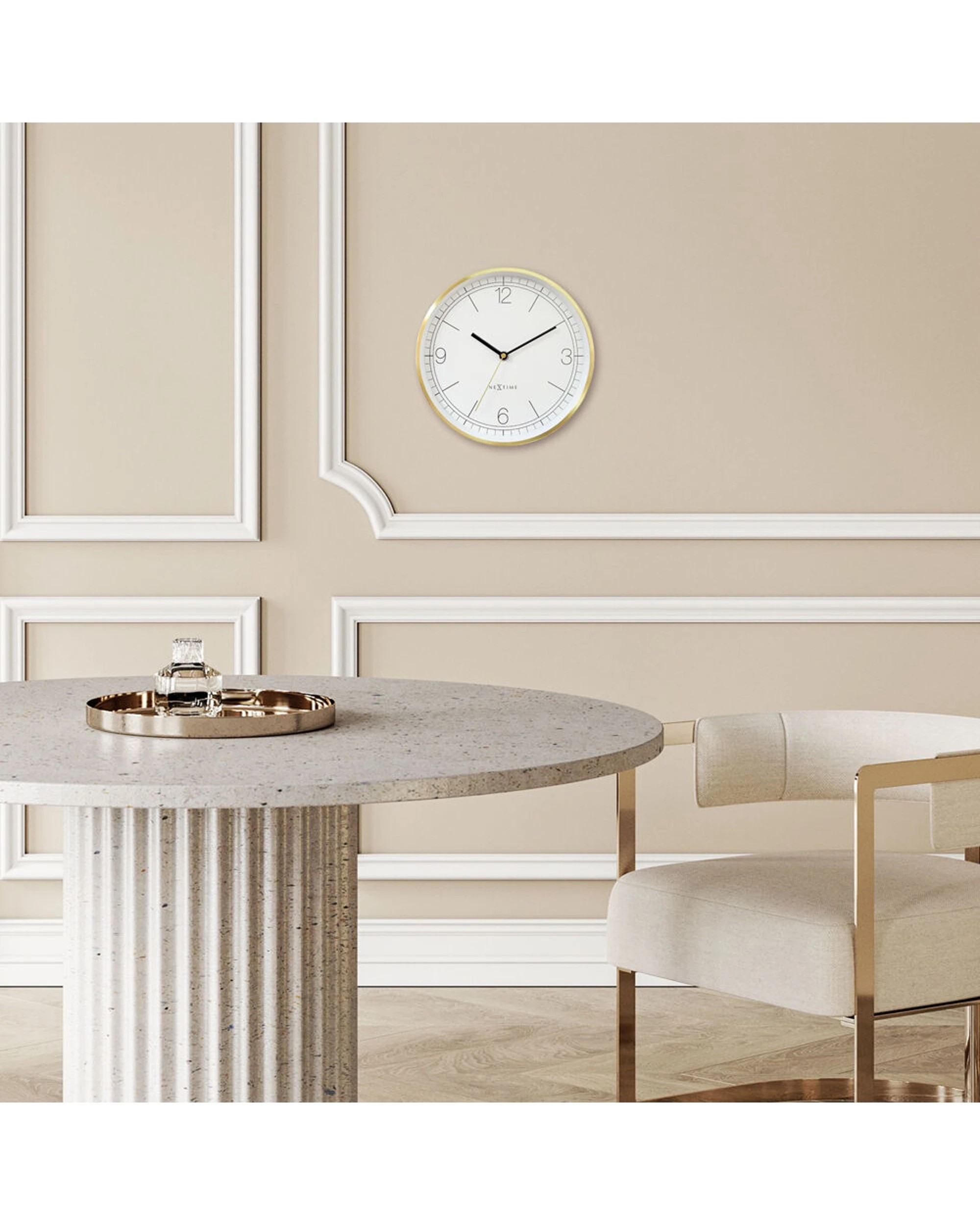 5 NeXtime Bolero Silent Wall Clock Metal Case Dial 25cm - Multi, 5 of 5
