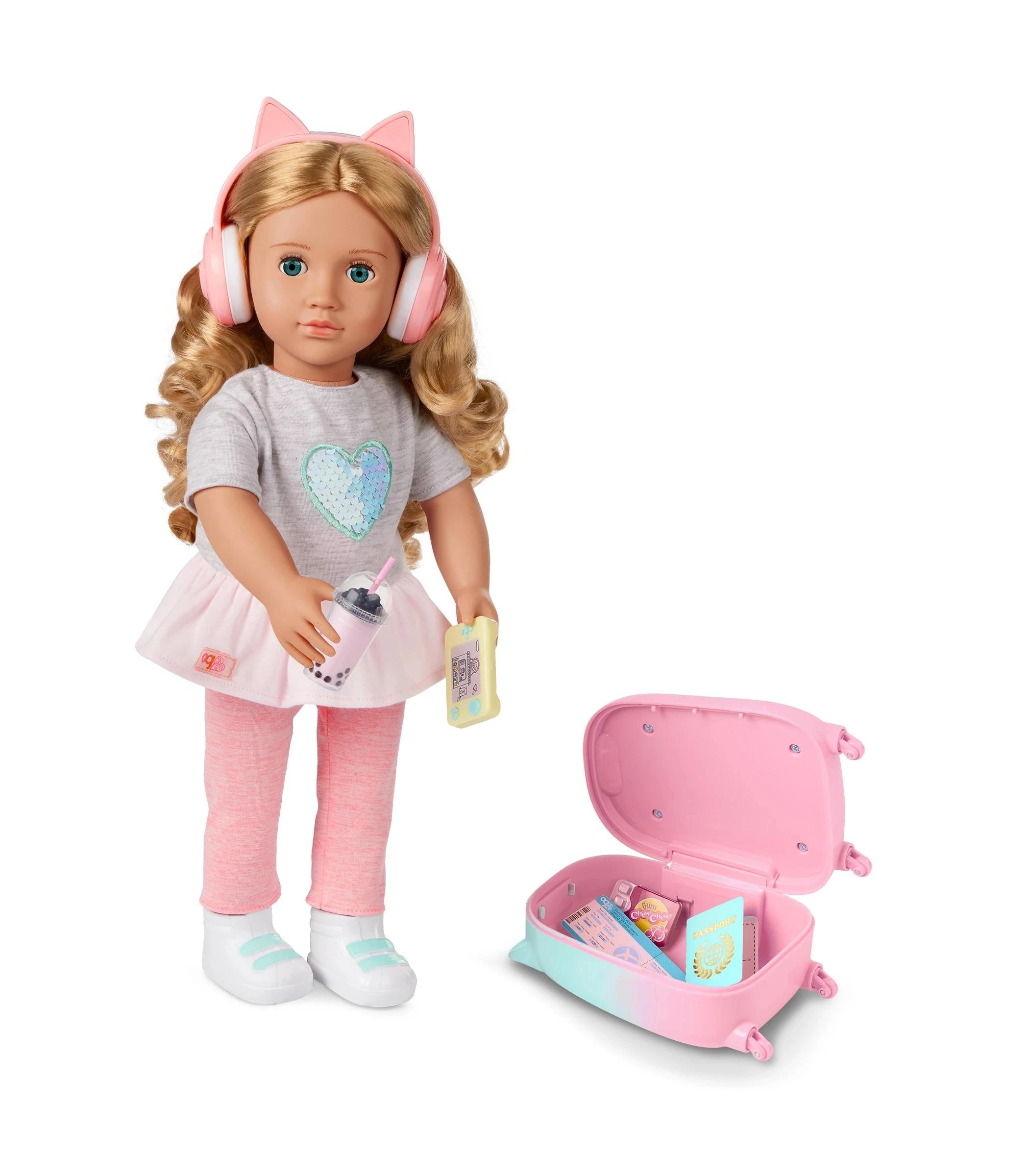 2 Our Generation 18in Doll Linzi & Travel Accessories - Multi, 2 of 4