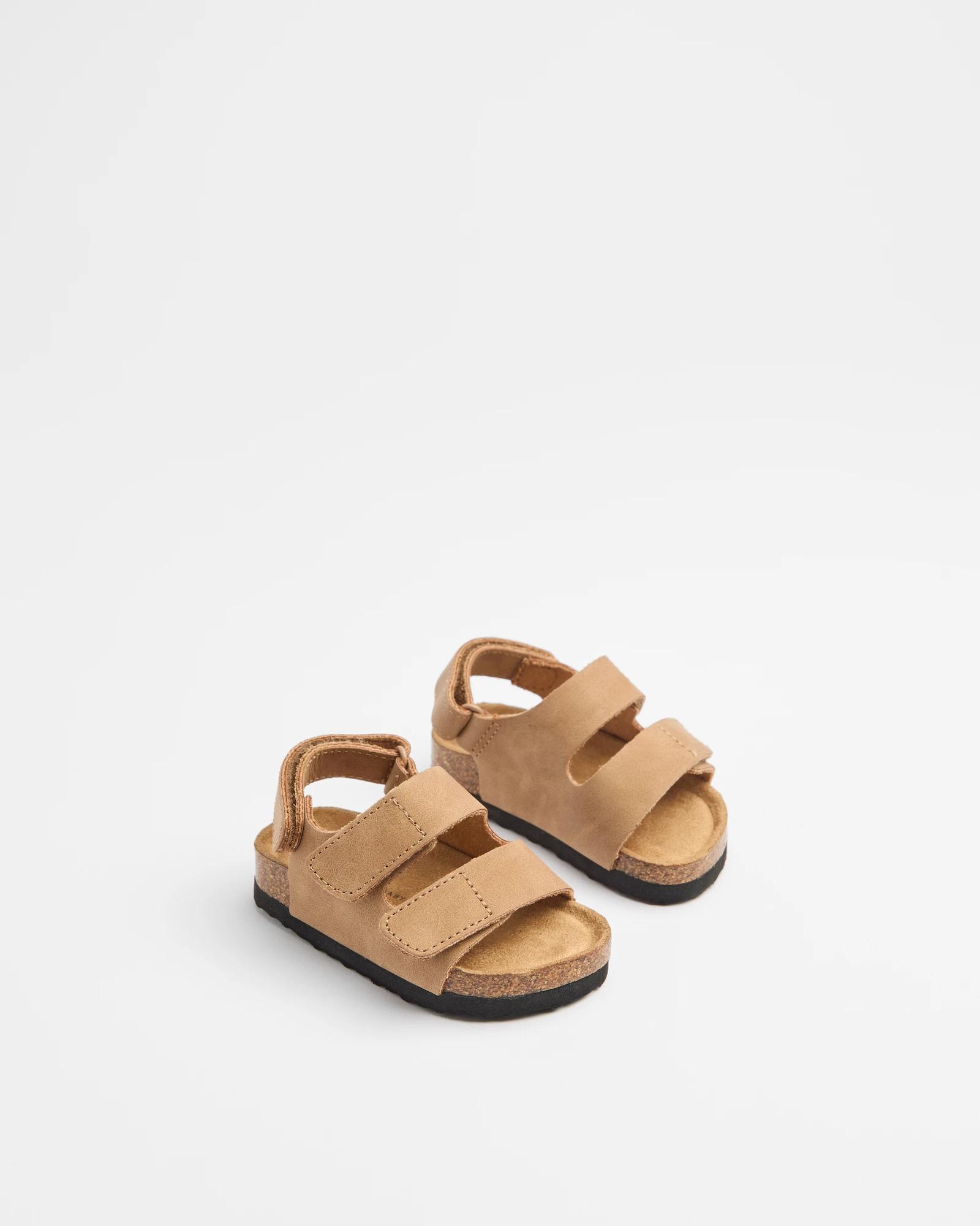 2 Target Baby Boys First Walker Moulded Cork Sandal TAN, 2 of 2