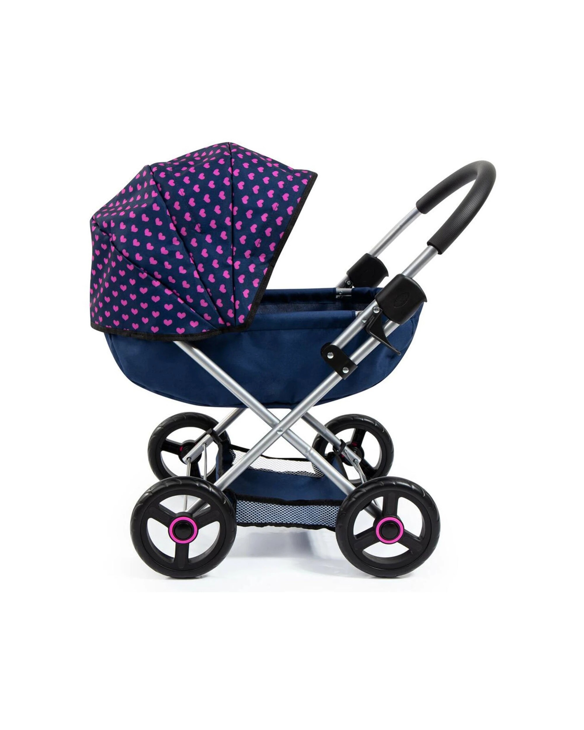 7 Bayer Cosy Doll Pram - Toy Stroller - Adjustable Canopy - Doll Accessories
 - blue, 7 of 8