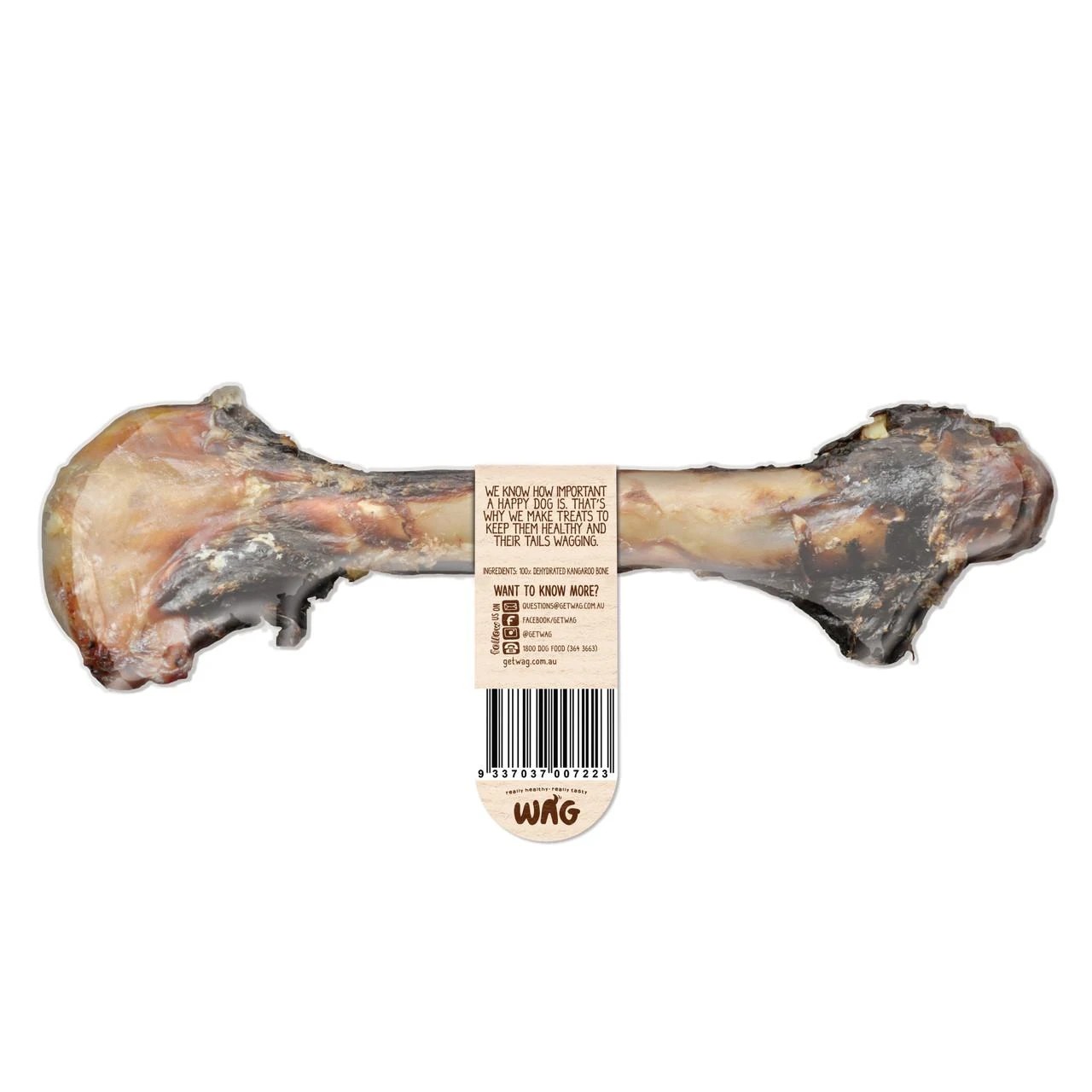 2 WAG Kangaroo Large Bone Treats, 2 of 2