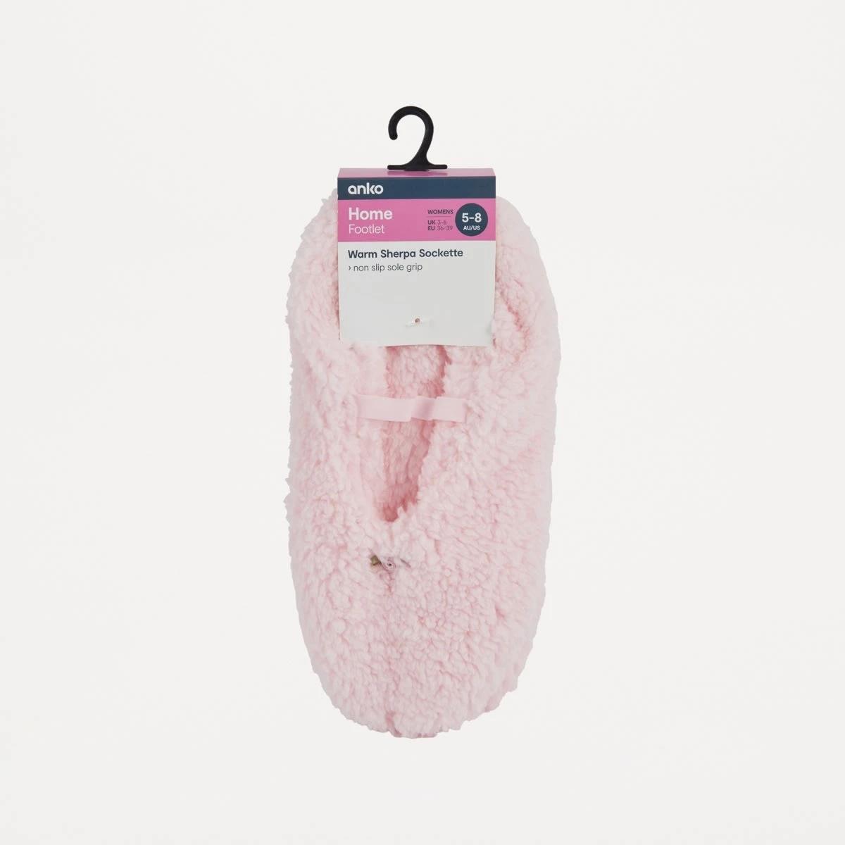 3 Sherpa Ballet Sockette Bllet Pink, 3 of 3