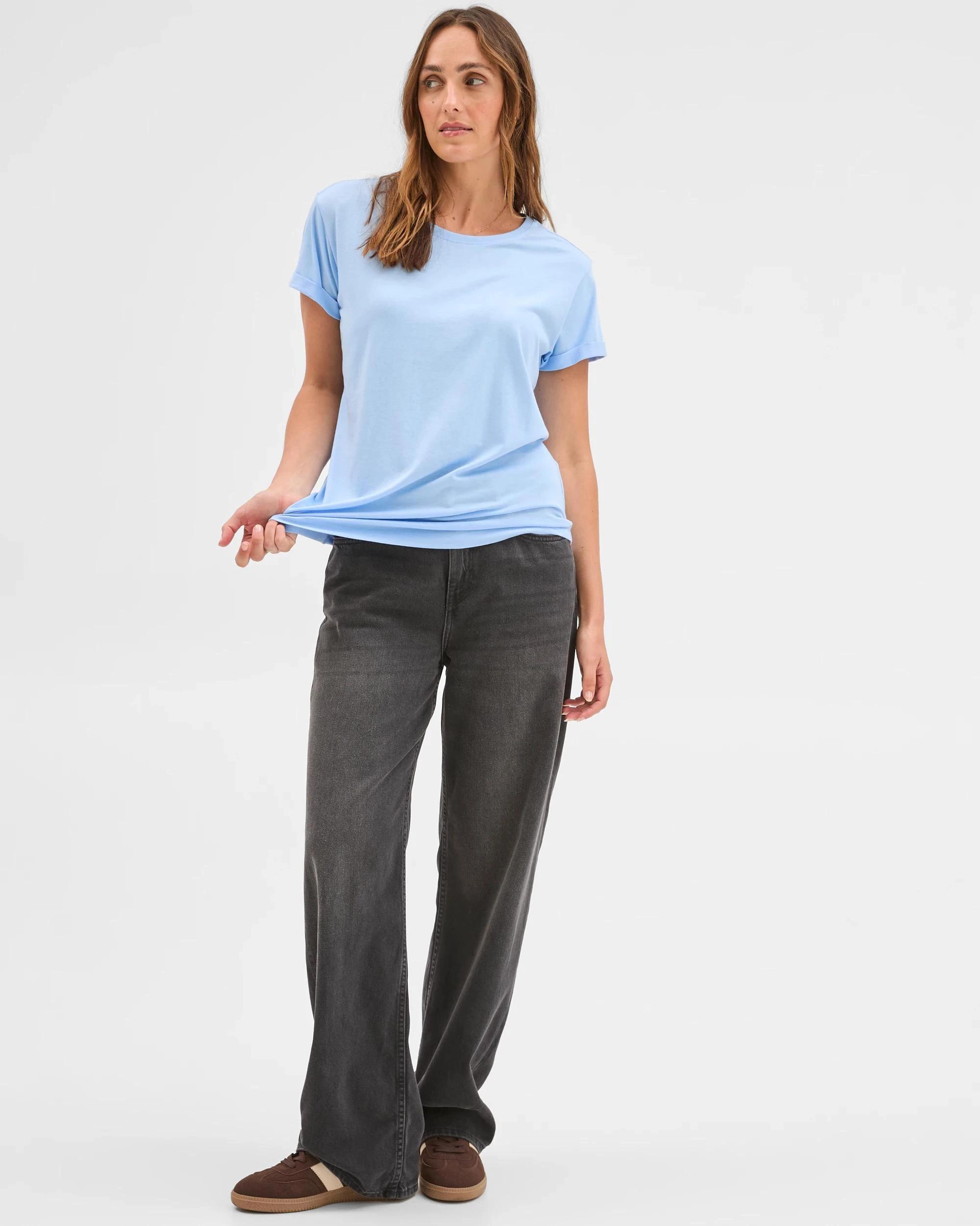 2 Target Cotton/Modal Relaxed Crew T-Shirt OPEN AIR, 2 of 6