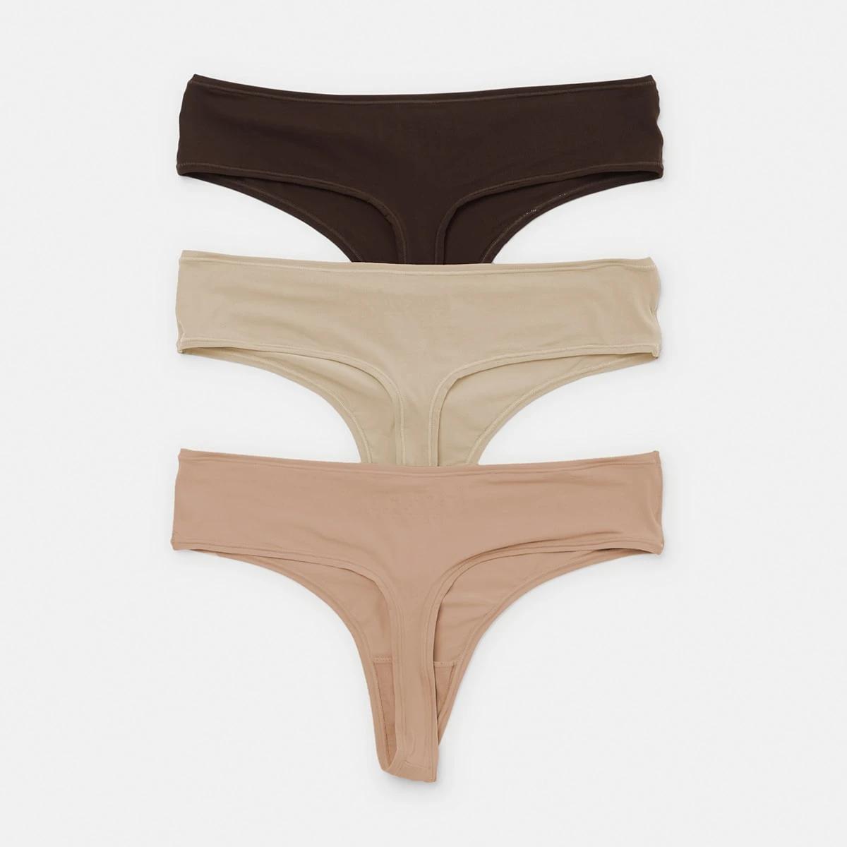 2 3 Pack Super Soft G-String Briefs SOFT CLAY, LIGHT FAWN, CHOCOLATE FUDGE, 2 of 8