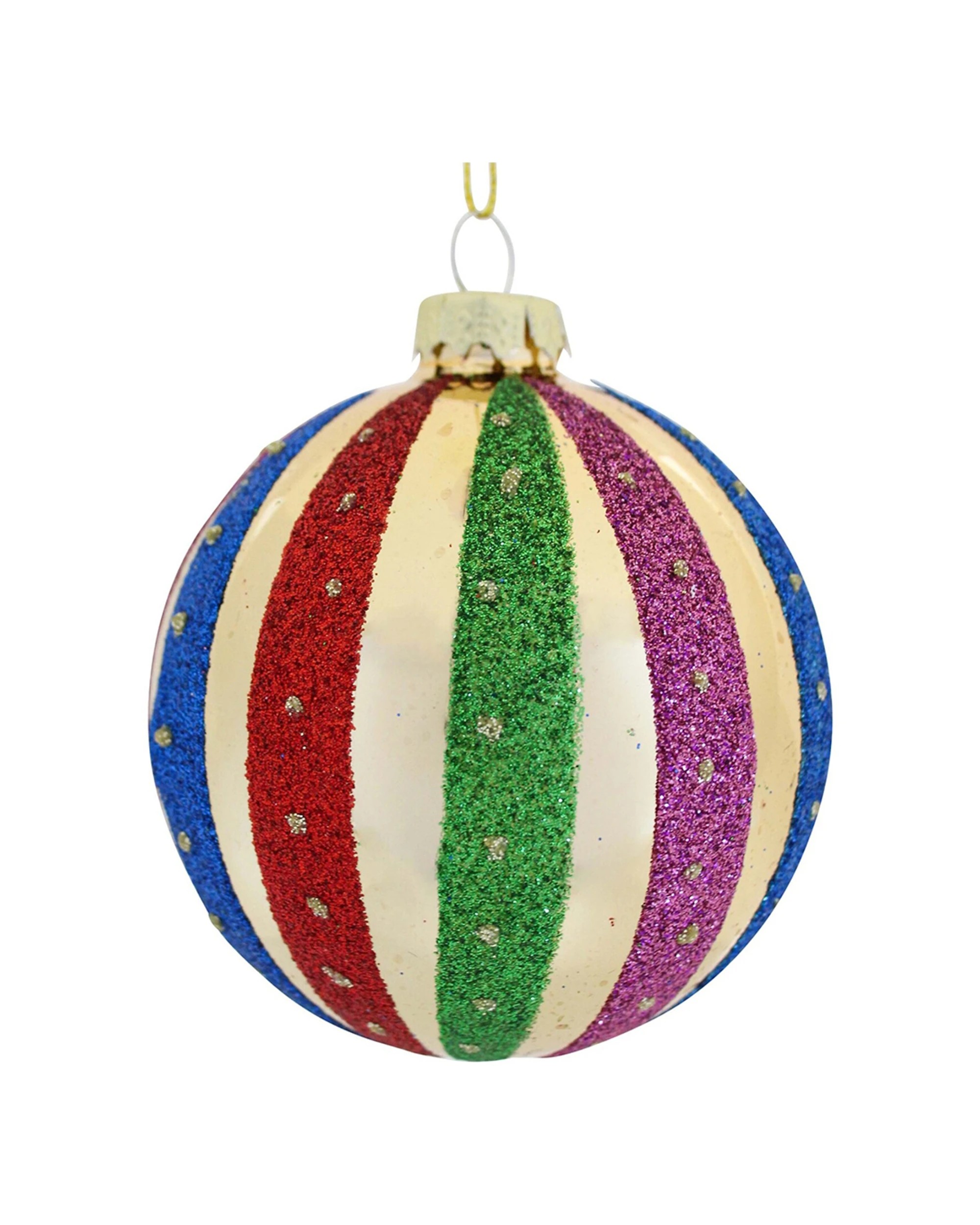 3 Lvd Glass Bauble Holiday Seasonal Christmas Decoration Hanging Home Decor
 - Multi, 3 of 3