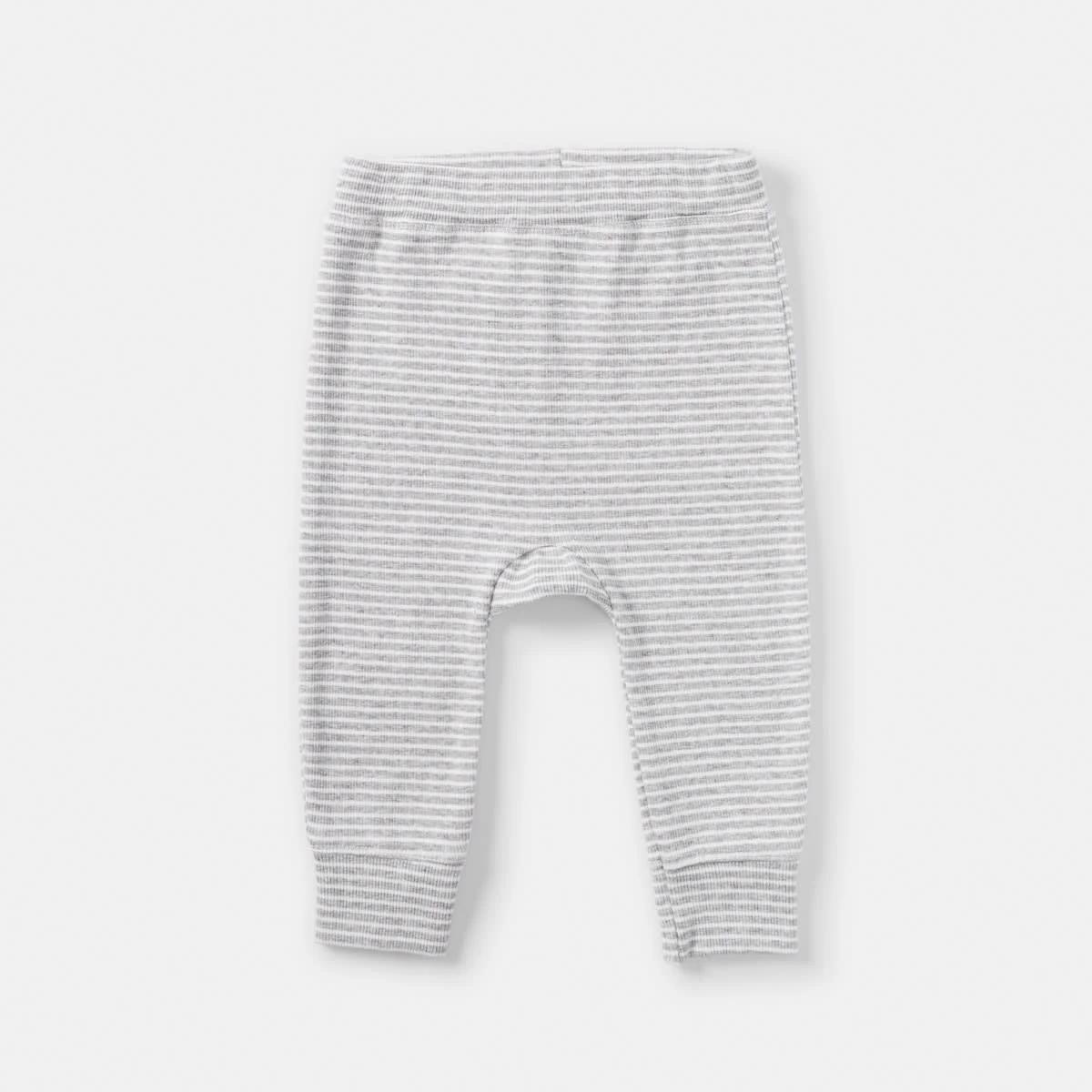 1 Stripe Rib Leggings Gry Stripe, 1 of 3