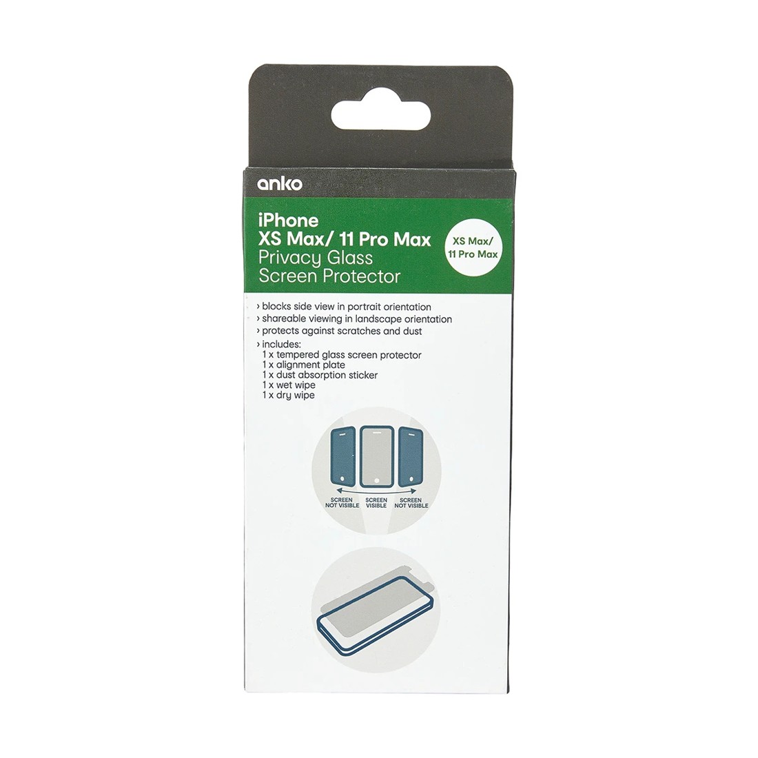 1 iPhone XS Max/ 11 Pro Max Privacy Hardened Glass Screen Protector, 1 of 3