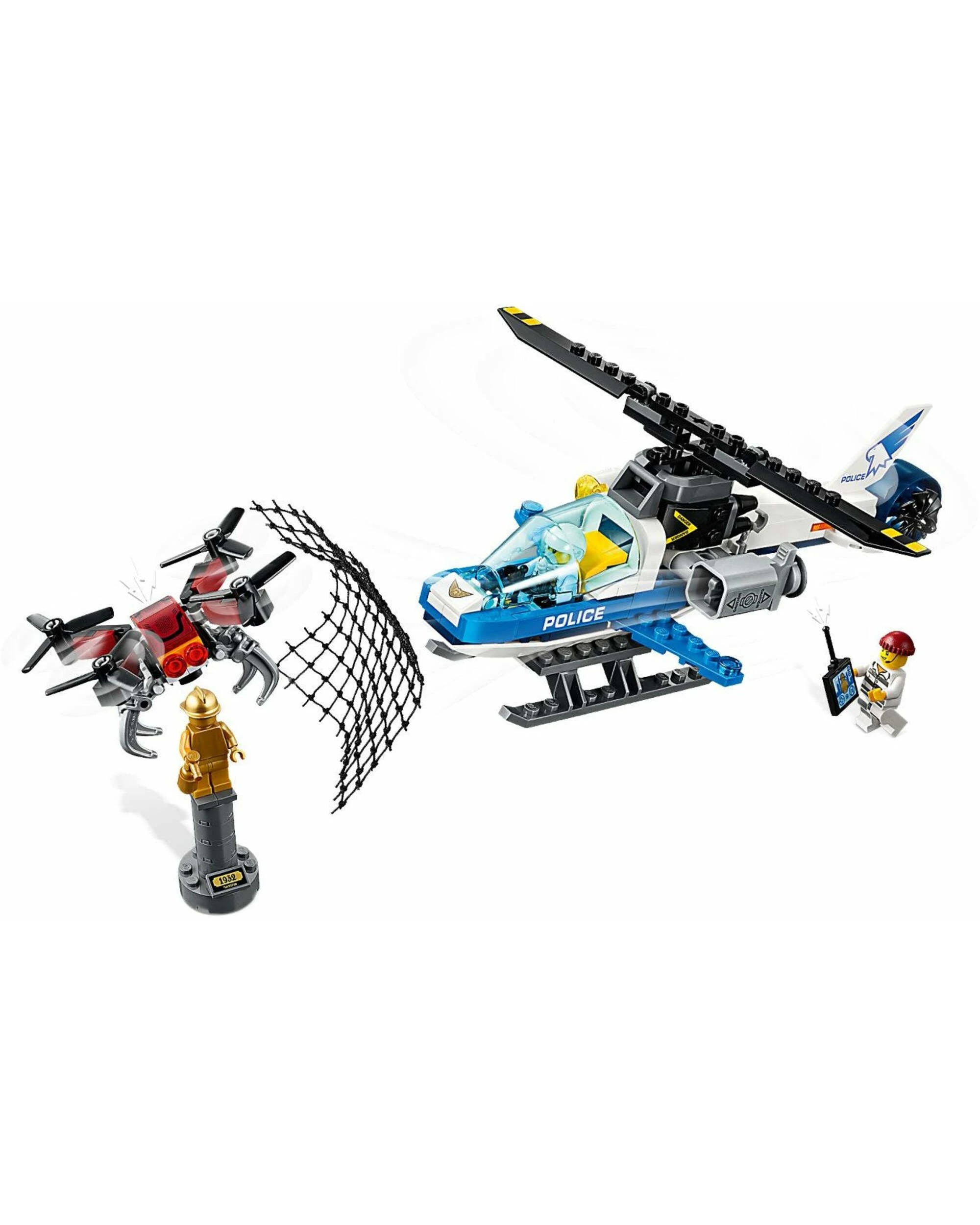 3 LEGO 60207 Sky Police Drone Chase Helicopter Playset, 3 of 5