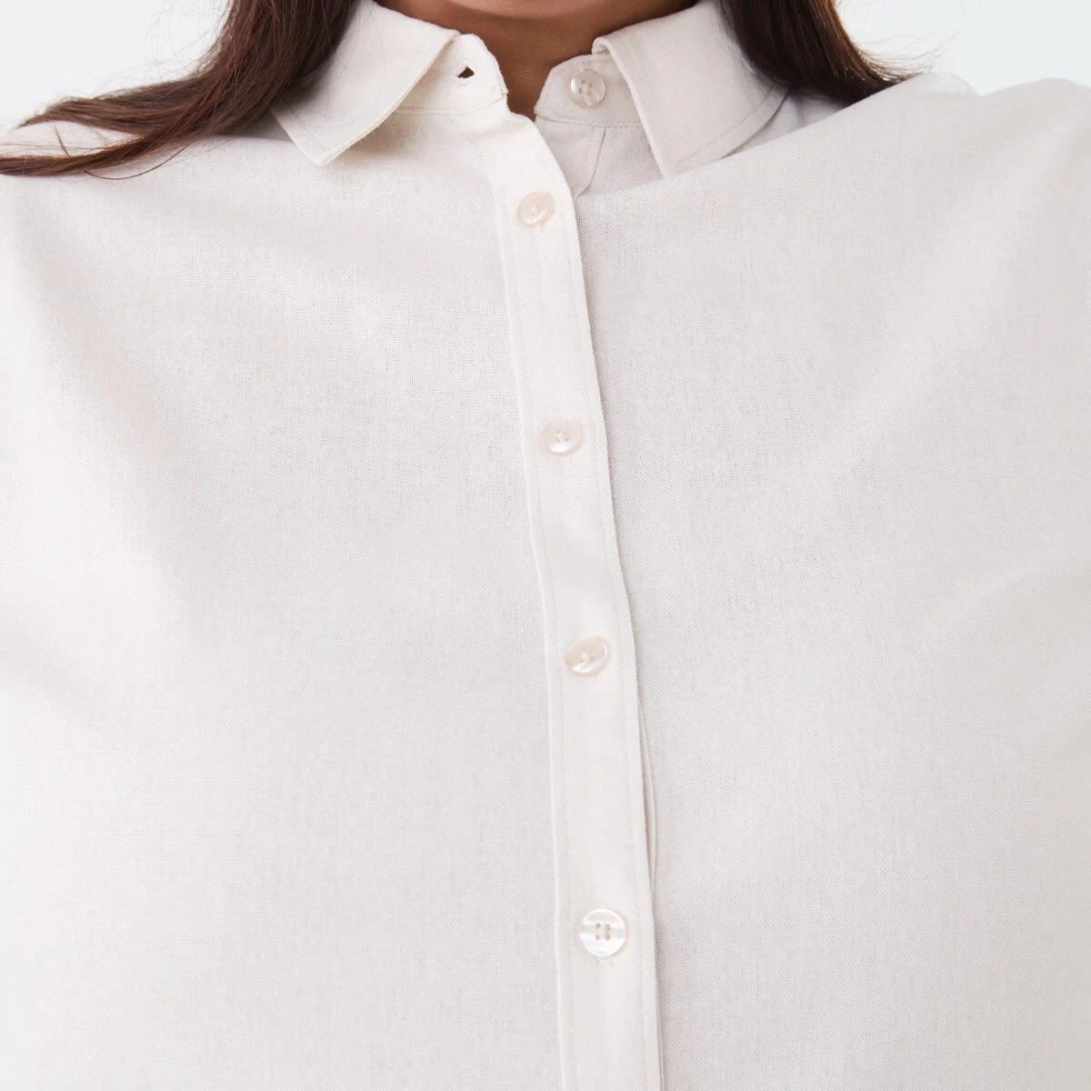 5 Curve Long Sleeve Shirt NATURAL BEIGE, 5 of 6