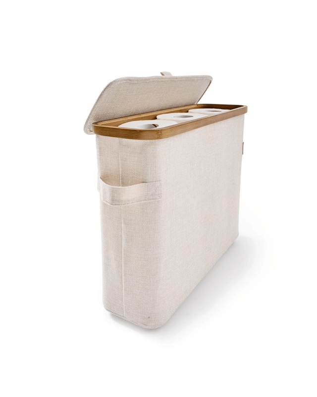 Linen Look Toilet Roll Ho