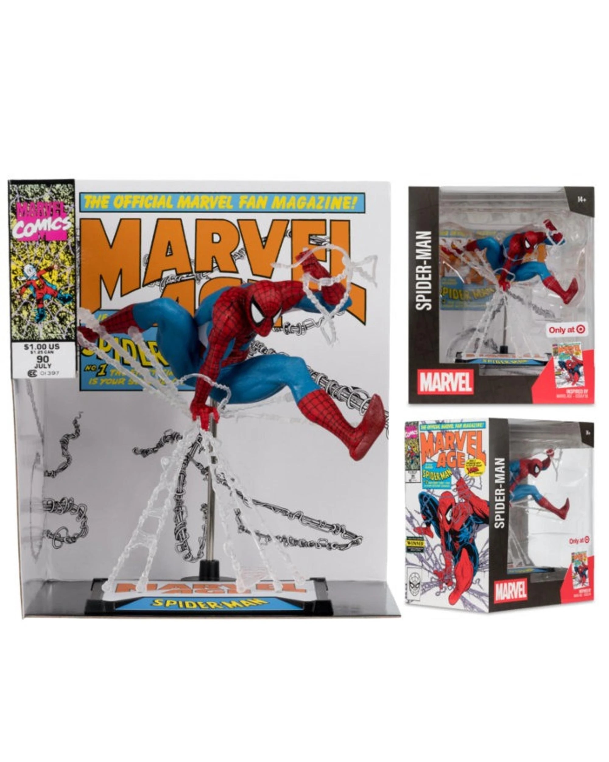 7 McFarlane Marvel Collection Marvel Age Spider-Man #90 1:10 Scale Figure, 7 of 10