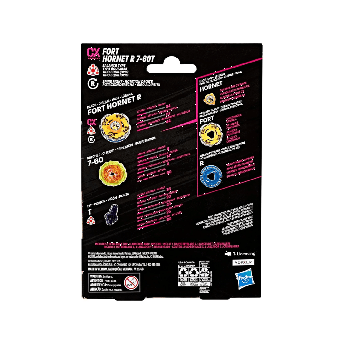 4 Hasbro Beyblade X Fort Hornet R 7-60T Starter Pack, 4 of 4