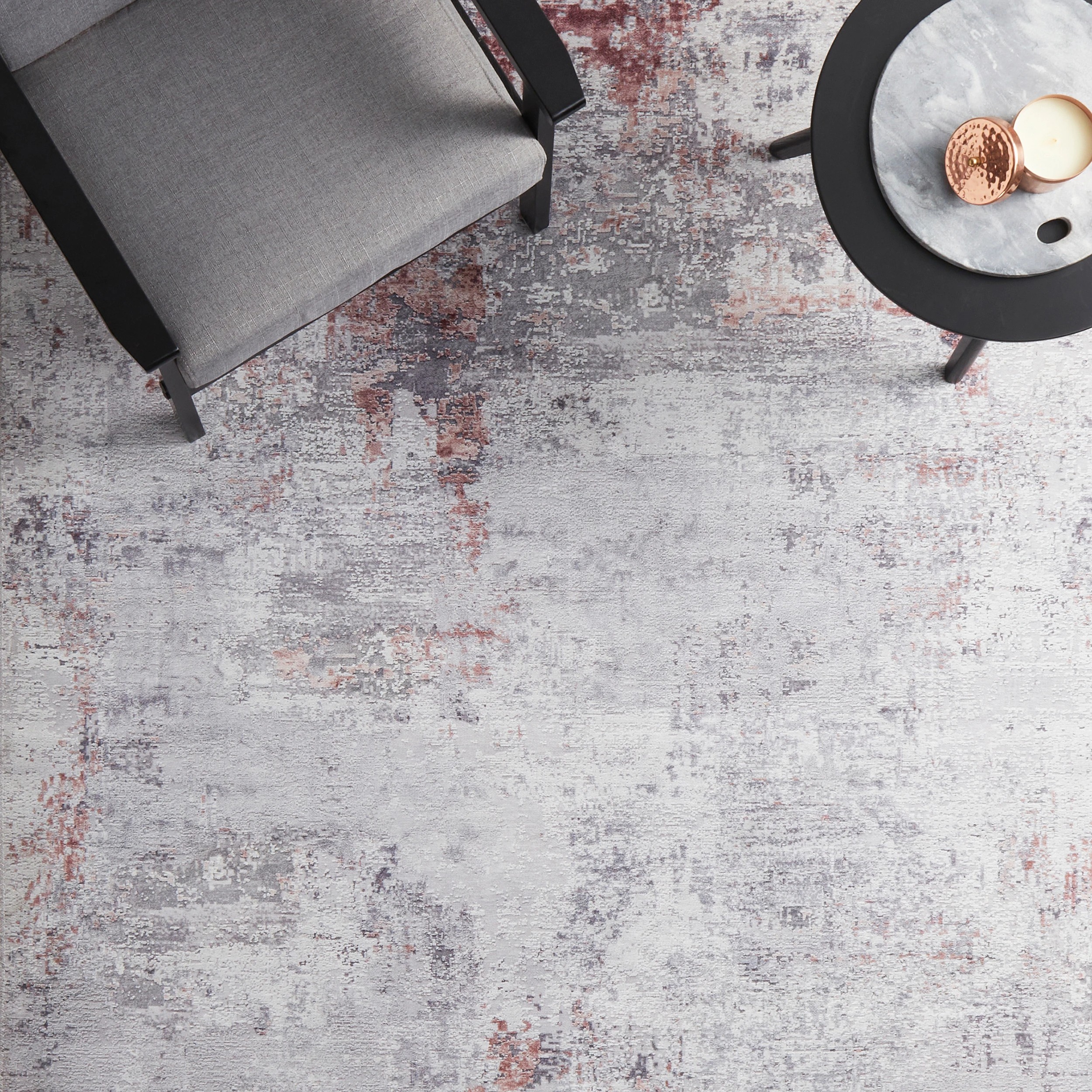 2 Common Ground Rugs Bazaar 156 280x190cm - Large Floor Rug - Silver, 2 of 8