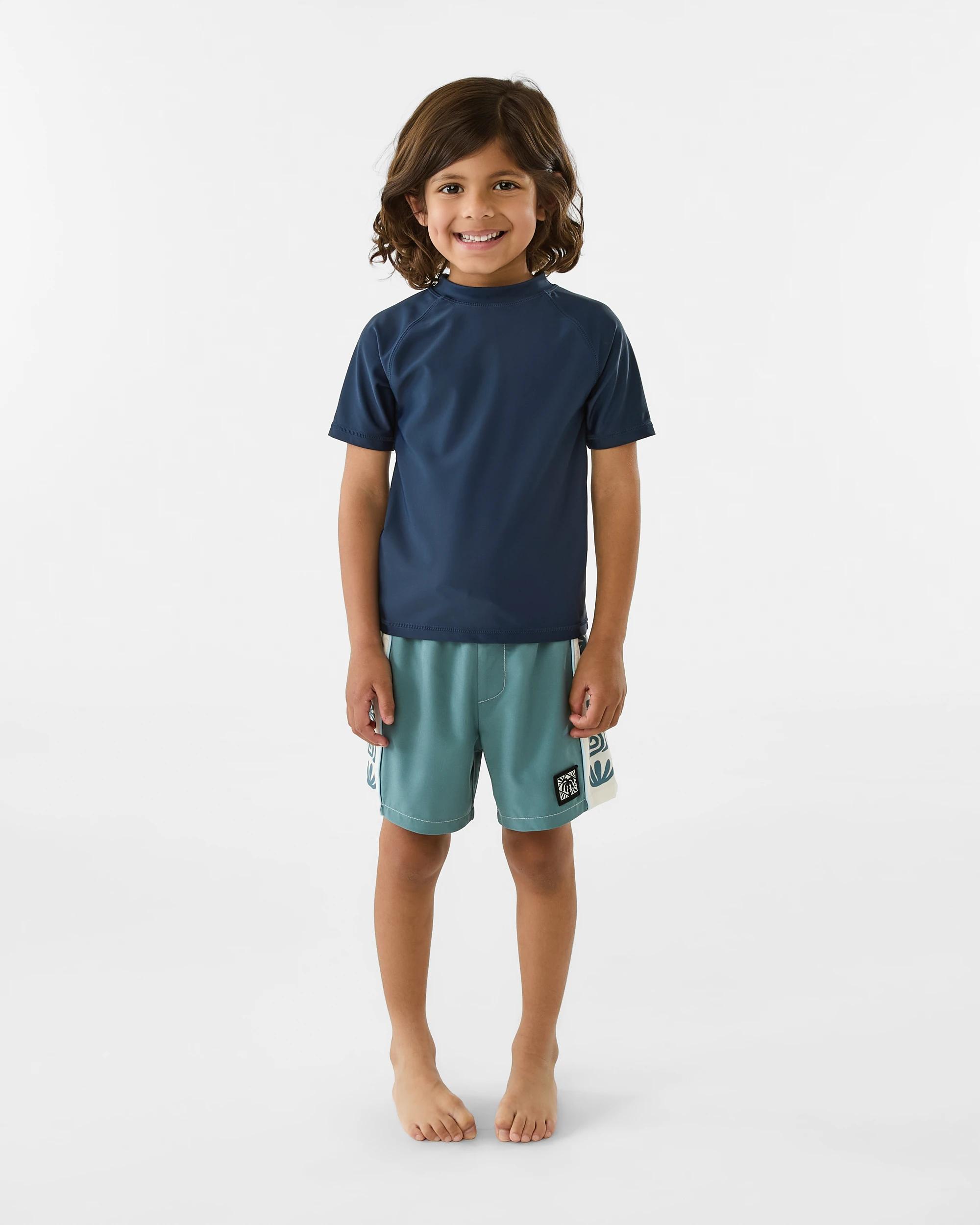 5 Panel Bind Boardshorts Gbln Blue, 5 of 6