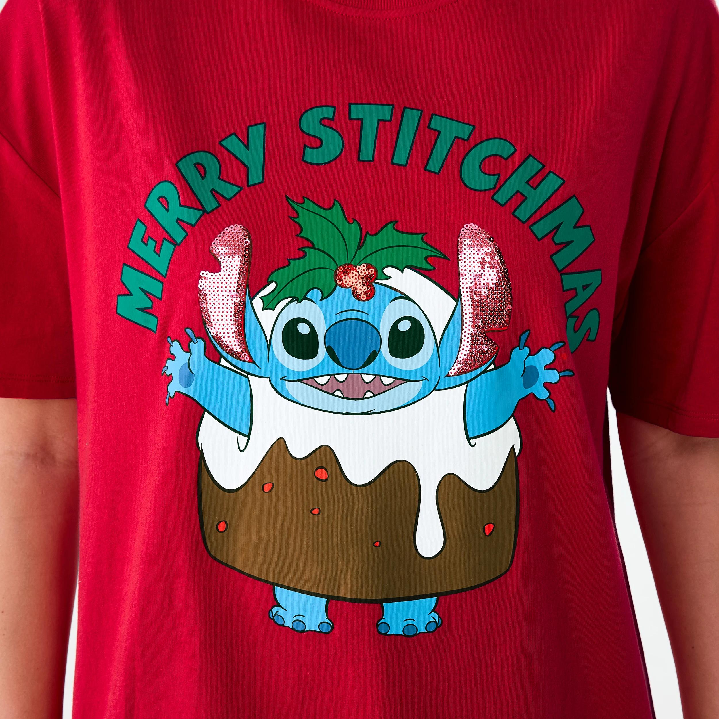 5 Short Sleeve Disney Lilo & Stitch License Christmas T-shirt STITCHMAS STRAWBERRY, 5 of 5