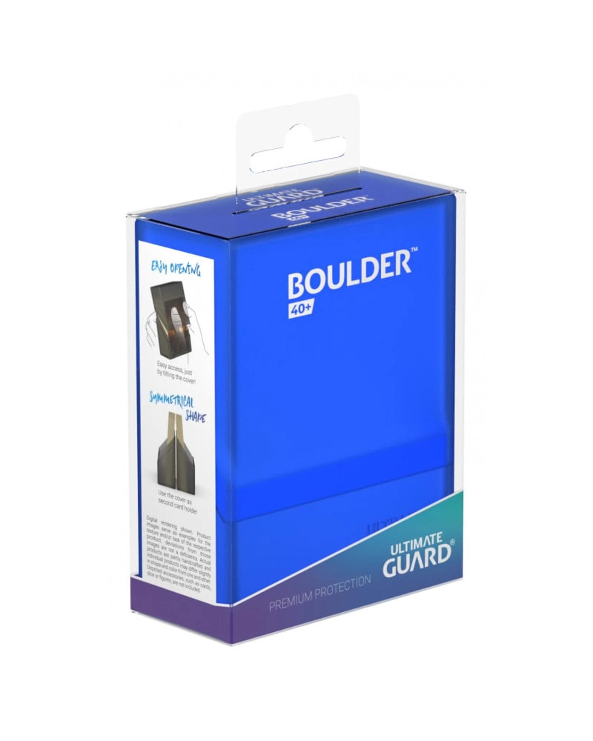 1 Ultimate Guard Boulder 40+ Standard Size Deck Case - Sapphire, 1 of 8